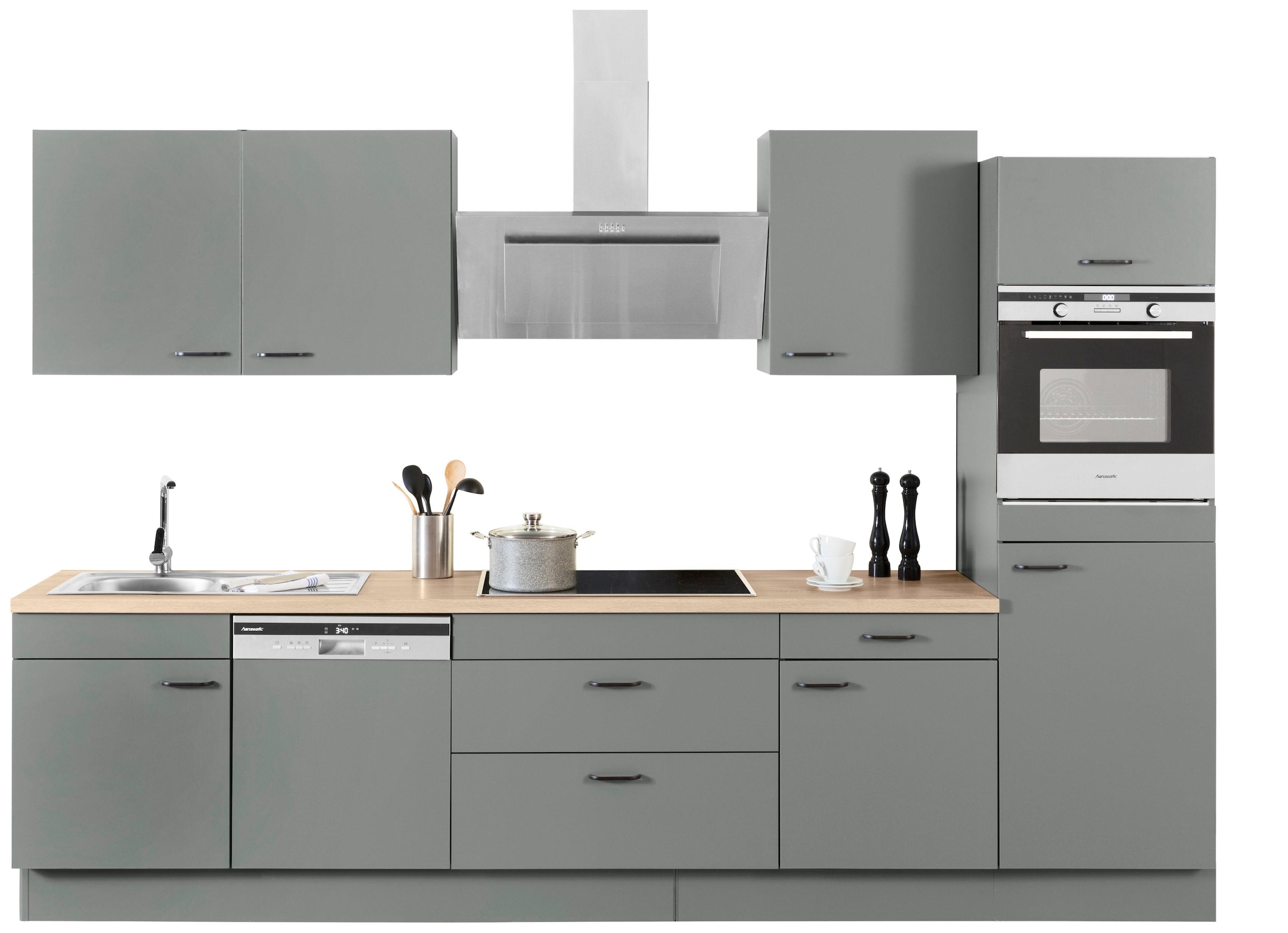OPTIFIT Küchenzeile »Elga«, Premium-Küche, Soft-Close-Funktion, großen  Vollauszügen, Breite 330 cm im OTTO Online Shop