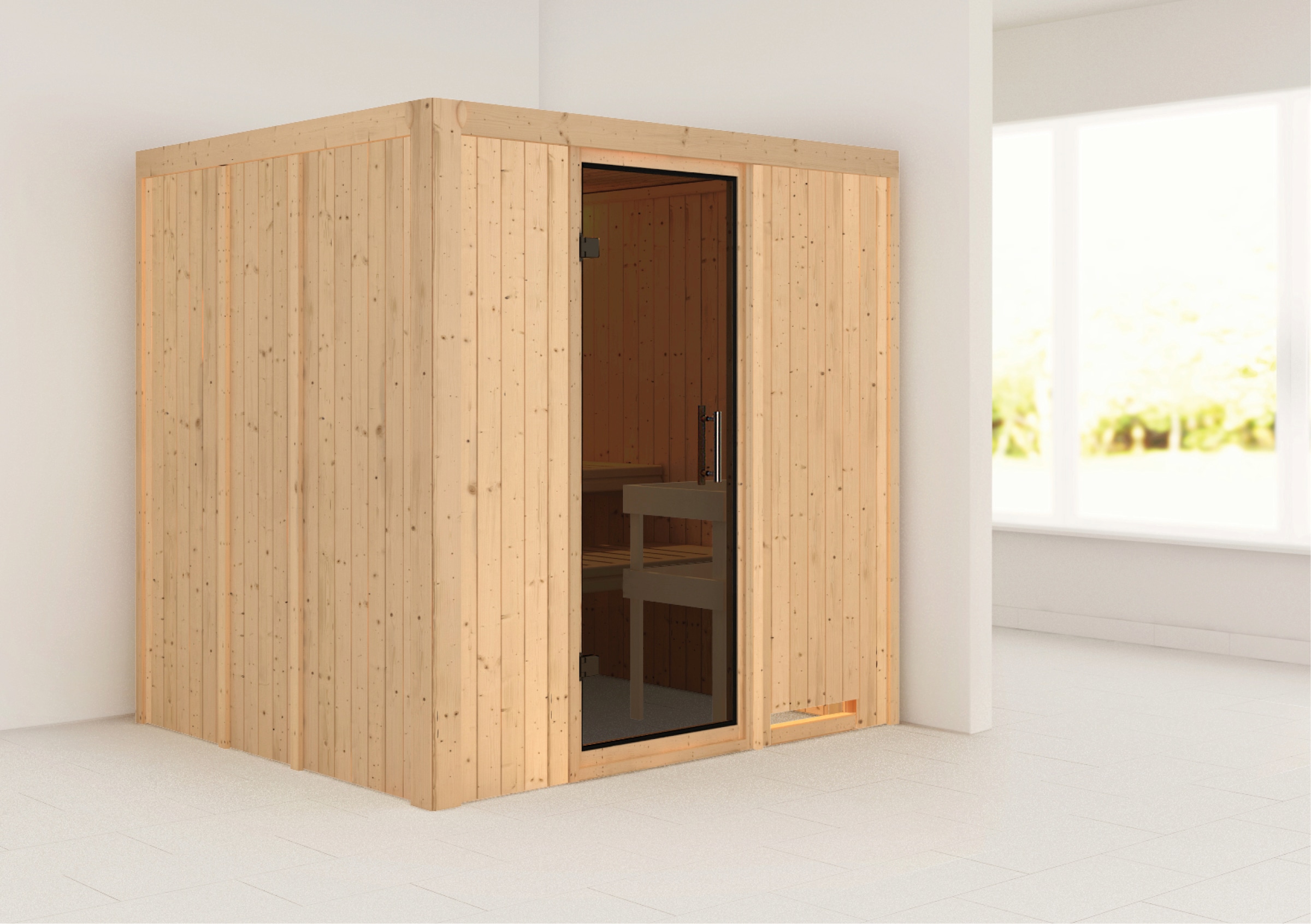 Karibu Sauna »Sodin« Set,  ohne Ofen