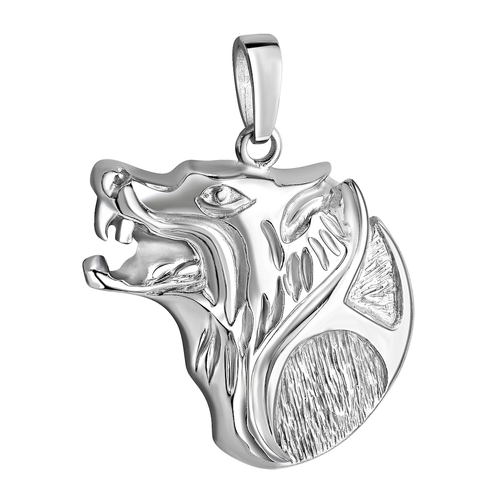 Firetti Kettenanhänger »Schmuck Geschenk Silber 925 Halsschmuck Anhänger Wolf«, Made in Germany