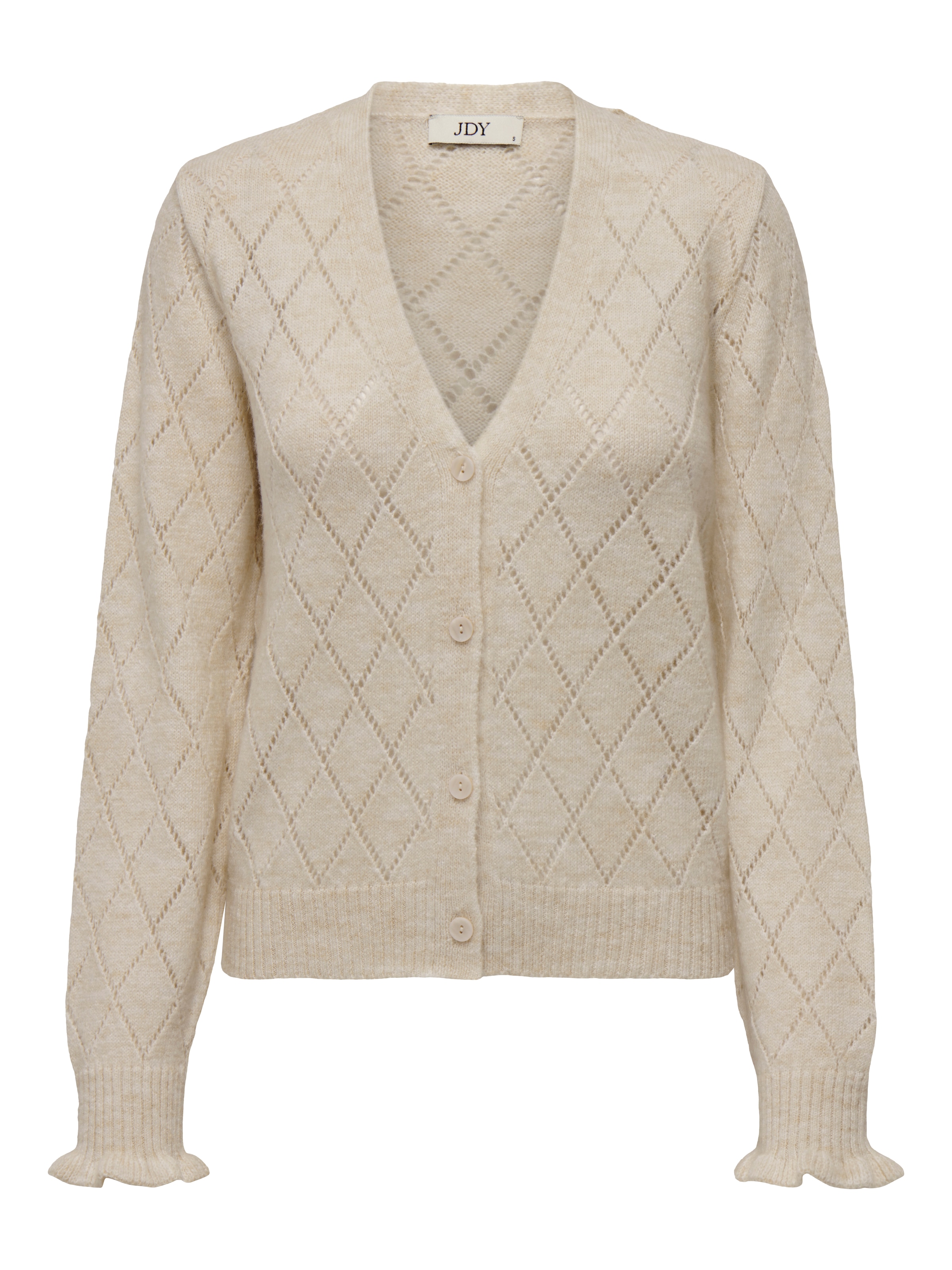 JDY Strickjacke »JDYLETTY L/S V-NECK STRUC CARDI KNT NOOS«