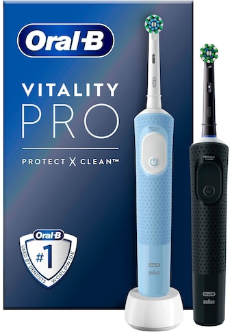 Elektrische Zahnbürste »Vitality Pro Doppelpack«, 2 St. Aufsteckbürsten