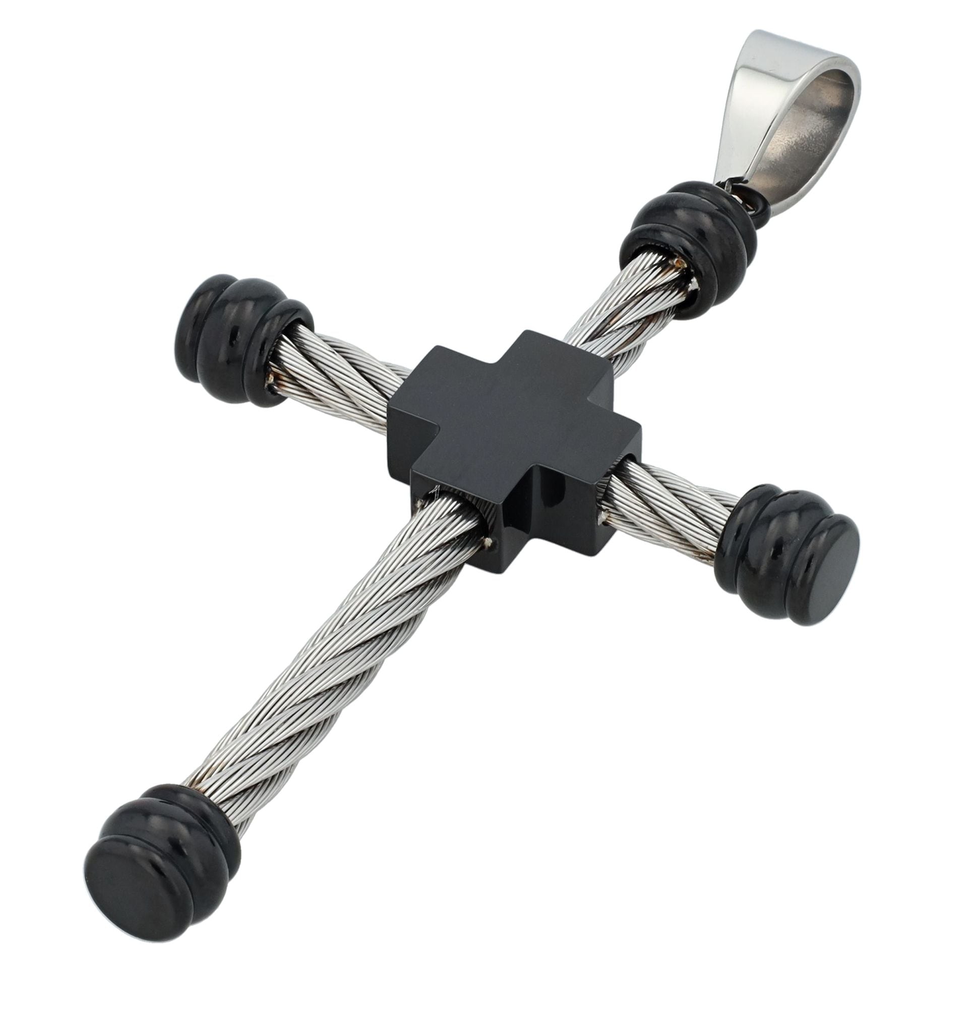 Adelia´s Kreuzanhänger »Unisex Anhänger ¿ Kreuz Kreuzanhänger aus Edelstahl«