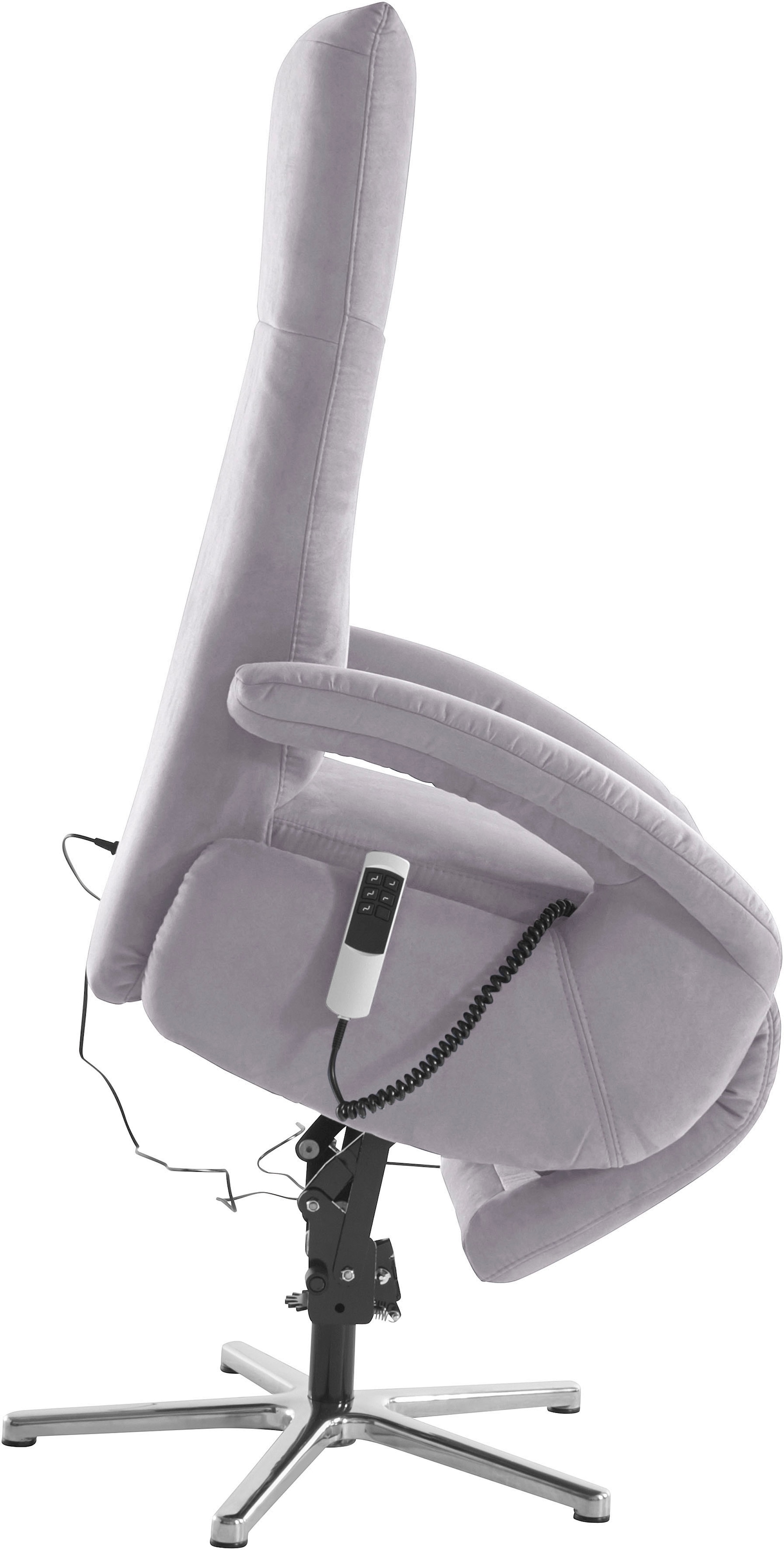 sit&more TV-Sessel »Tycoon mit Kopfteilverstellung und 360° Drehfunktion« wahlweise manuell oder elektrischer Funktion, auch mit Akku (kabellos)