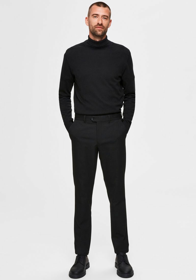 SELECTED HOMME Strickpullover »SLHBERG ROLL NECK B NOOS«