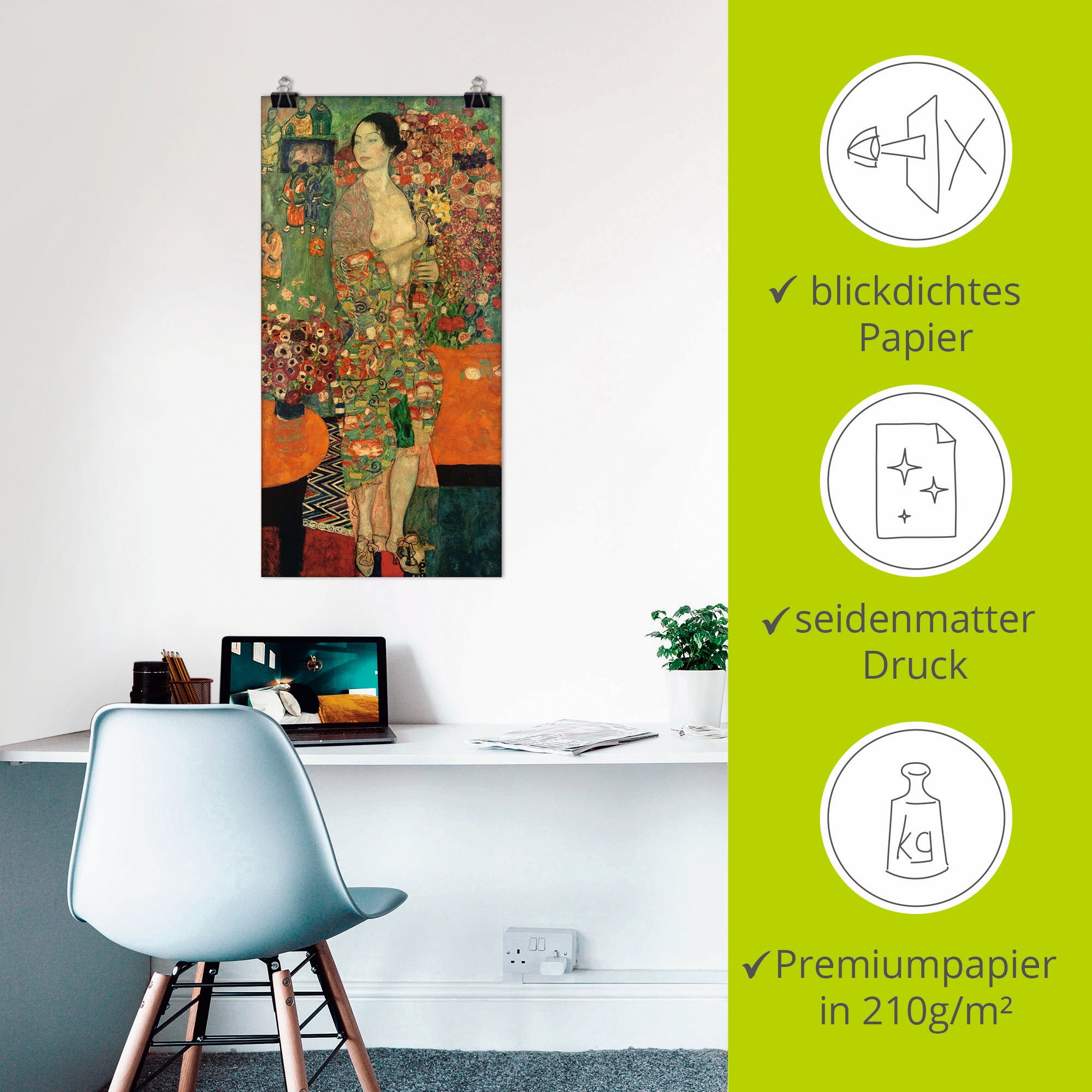 Artland Wandbild »Die Tänzerin«, Frau, (1 St.), als Leinwandbild, Poster, Wandaufkleber in verschied. Größen