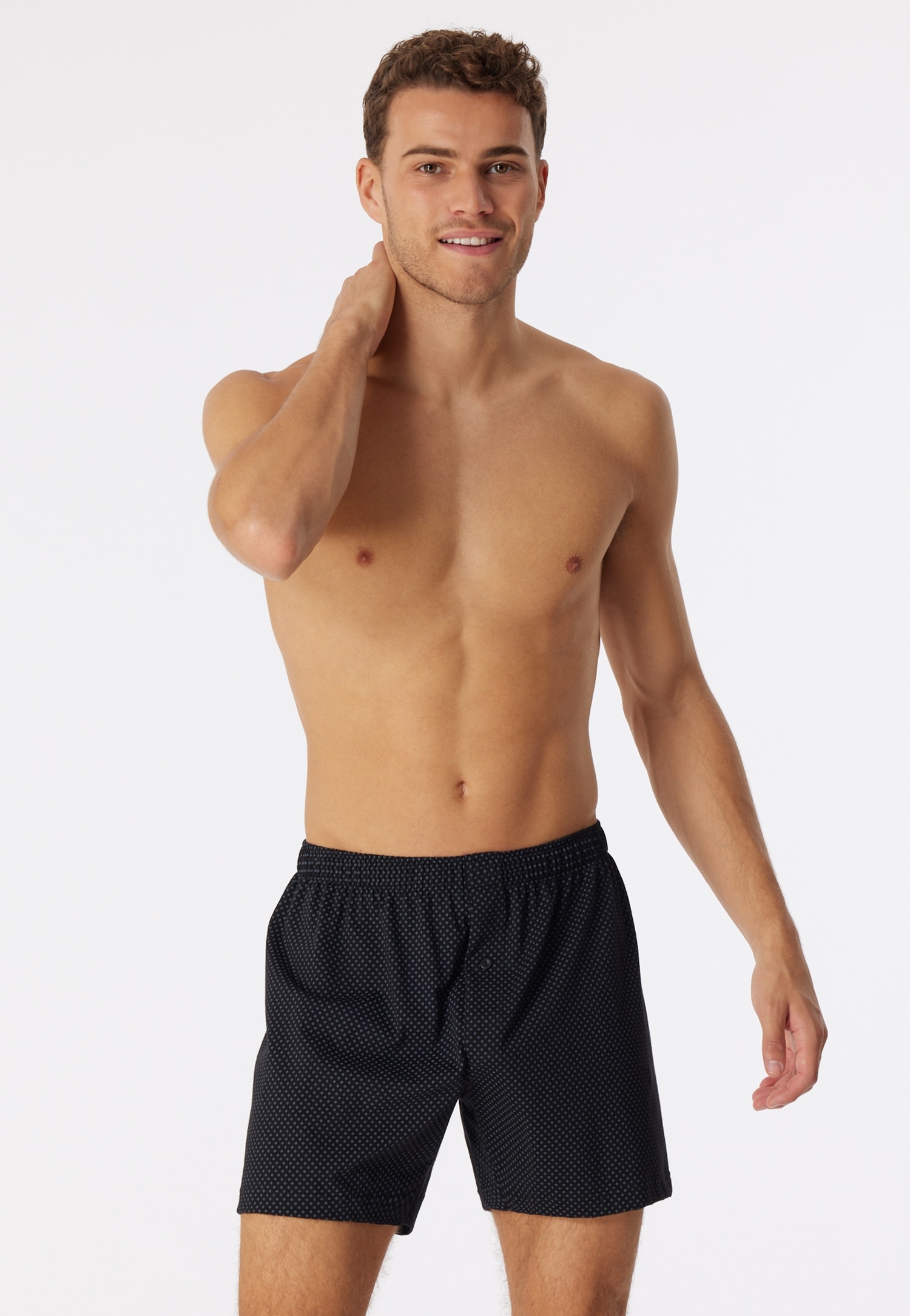 Schiesser Weiter Boxer »Cotton Casual«, mit Eingriff, gepunktet
