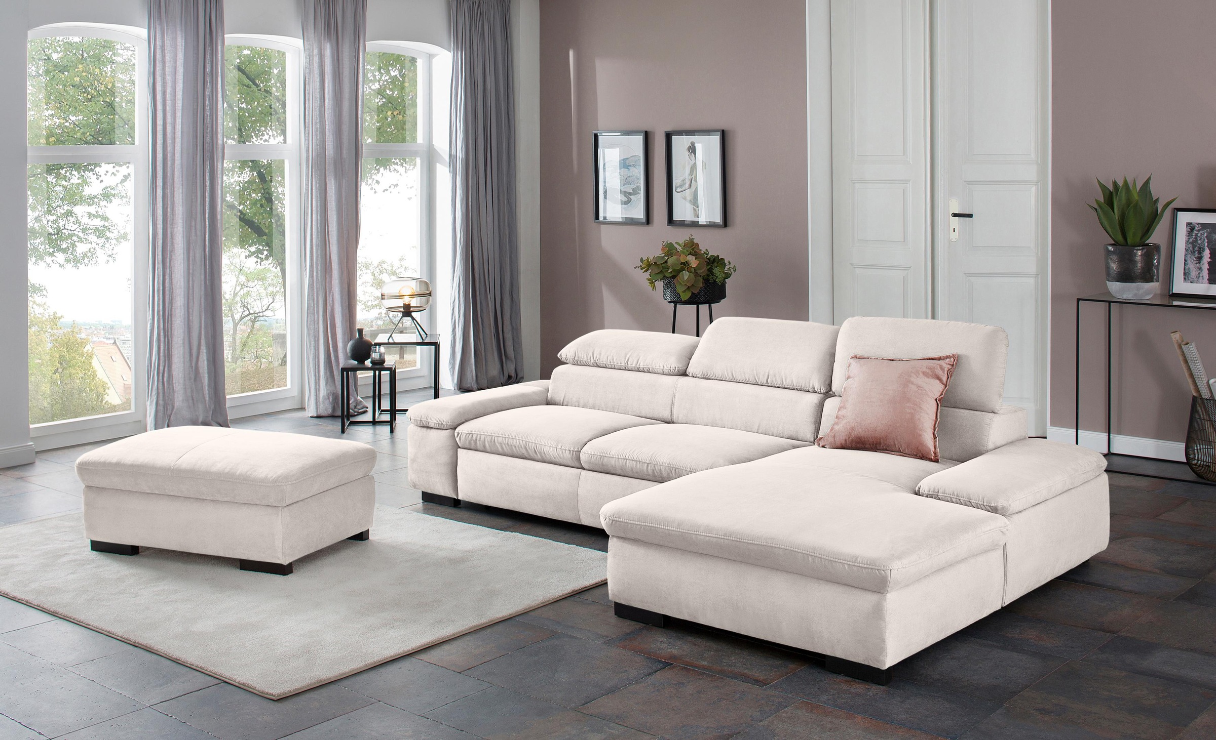 Home affaire Stauraumhocker »Alberto« gross, mit Stauraum