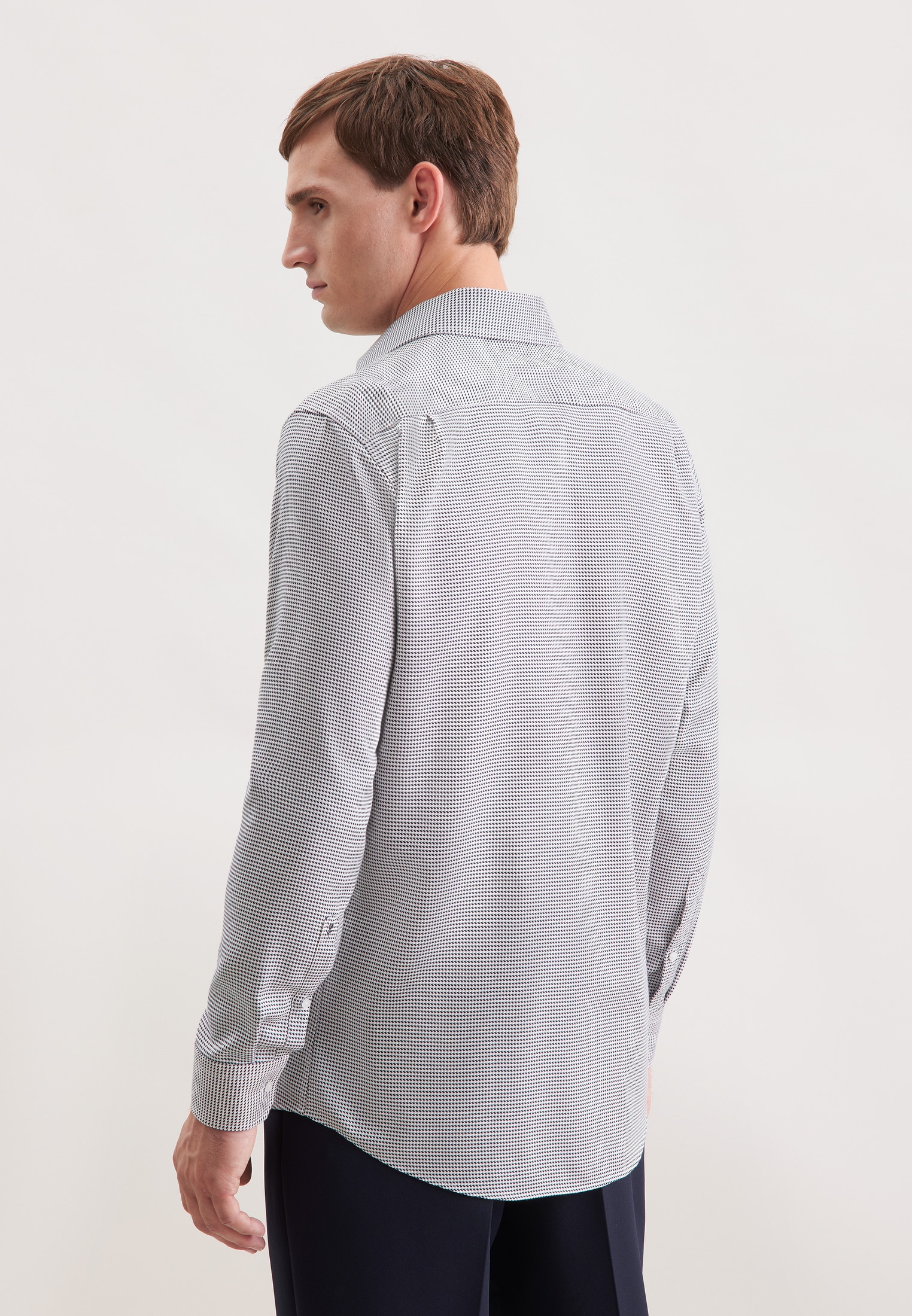 seidensticker Businesshemd »Schwarze Rose« Regular 1/1 Kentkragen Pepita