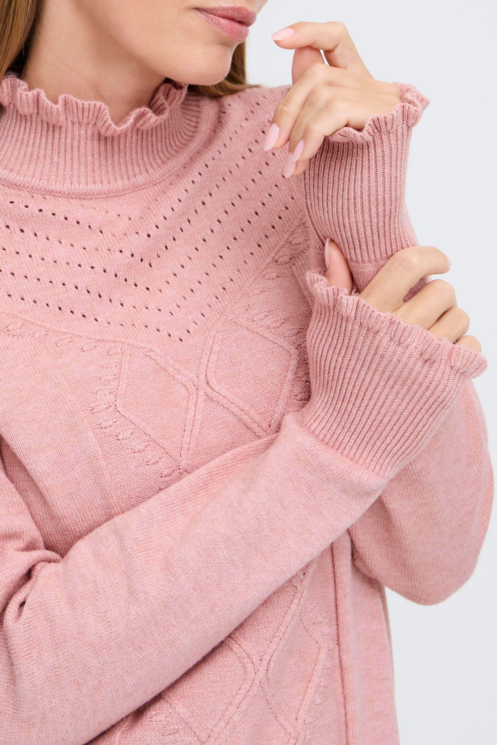 OXMO Strickfleece-Pullover »Strickpullover OXBMMNERA ONECK JUMPER«
