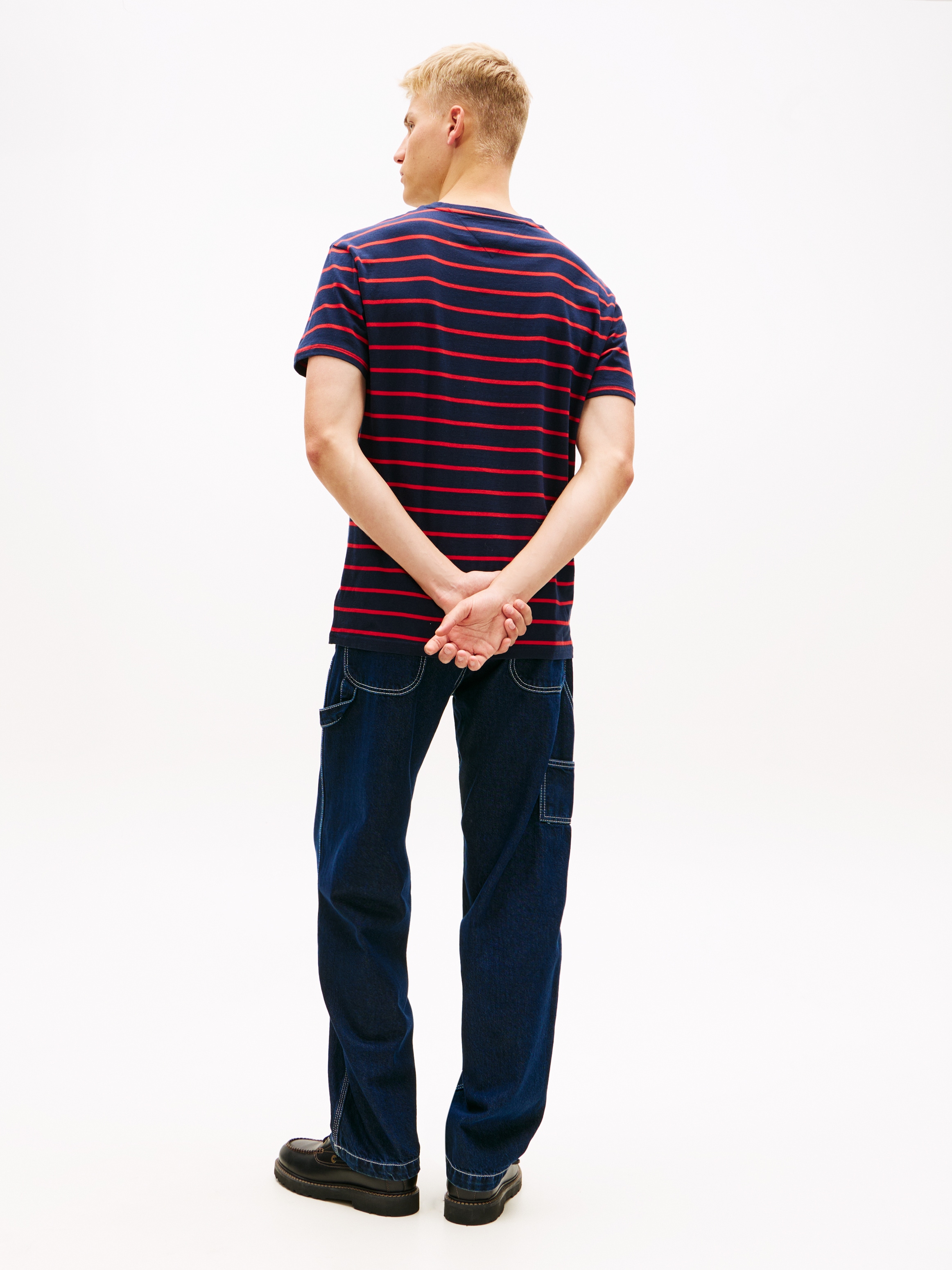 Tommy Jeans T-Shirt »TJM REGULAR STRIPE« Regular fit mit Rundhalsausschnitt