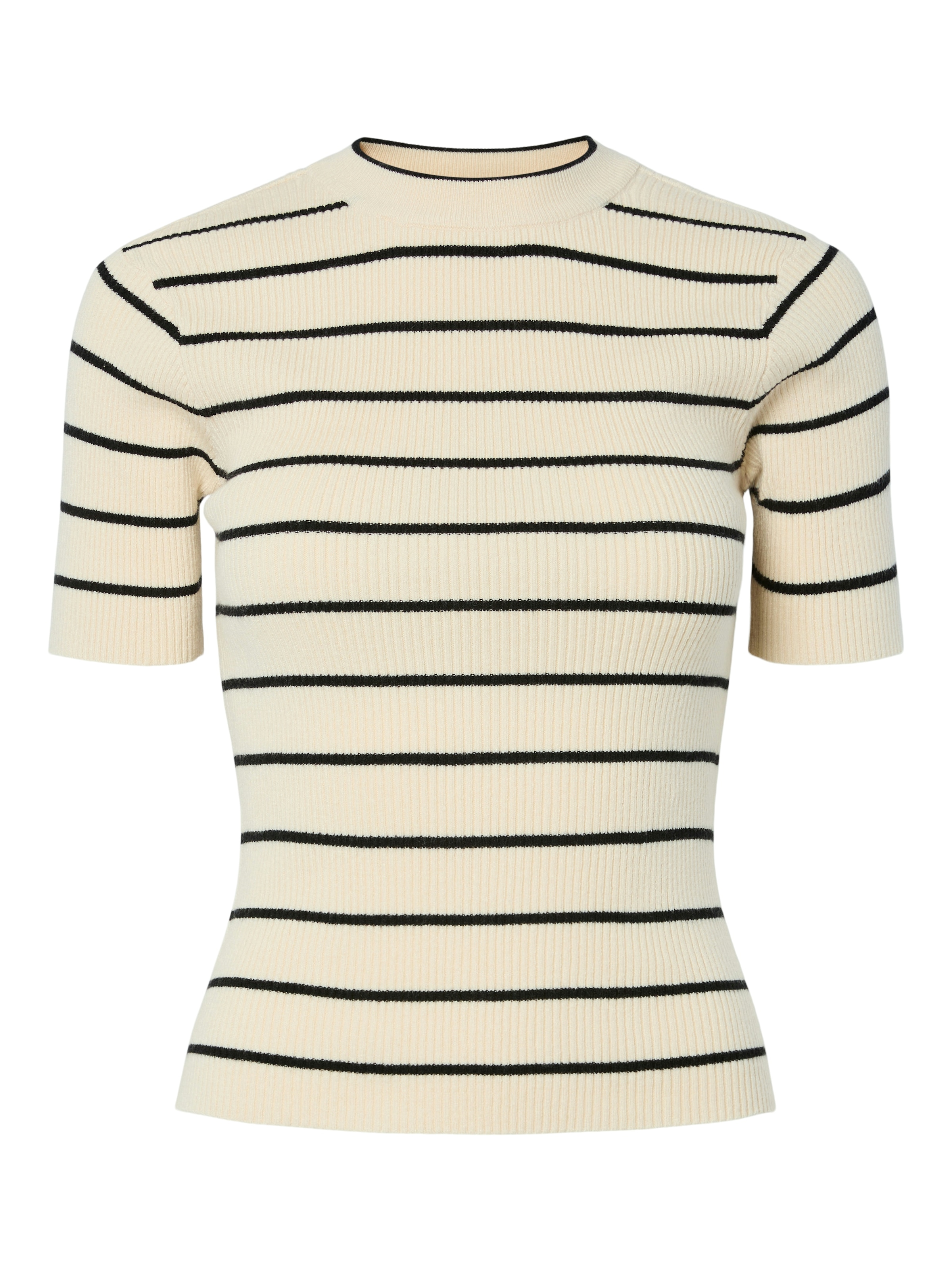 pieces Kurzarmpullover »PCMIRA SS O-NECK KNIT NOOS BC« Viskosemischung, Kurzarm