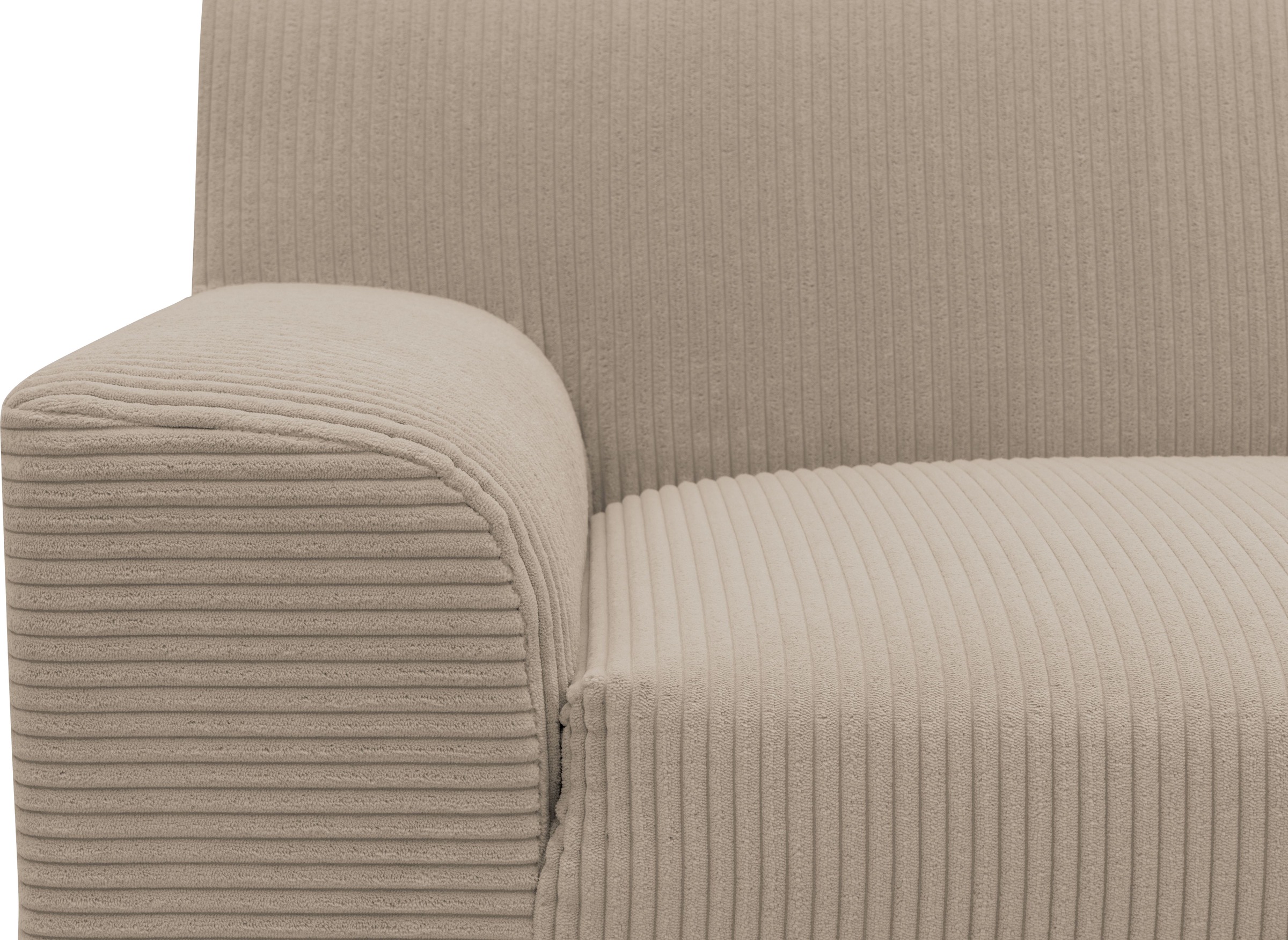 DOMO collection Ecksofa »Turah 2, L-Form, Cord oder Luxus-Microfaser, komfortabler Federkern«, B/T/H: 241/146/79 cm, incl. Zierkissen, wahlweise mit Bettfunktion