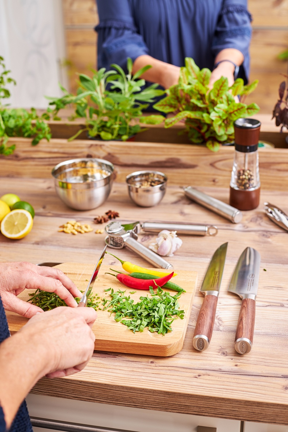 RÖSLE Gemüsemesser »Masterclass«, (1 tlg.), Küchenmesser für Obst & Gemüse, Made in Solingen, Klingenspezialstahl