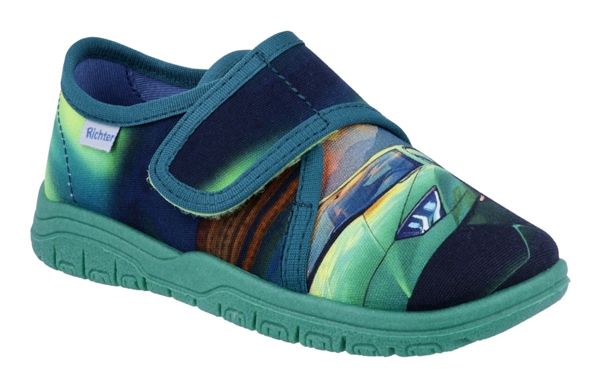 Richter Hausschuh »Mailo«  Klettschuh, Kindergartenschuh mit Größenschablone zum Download