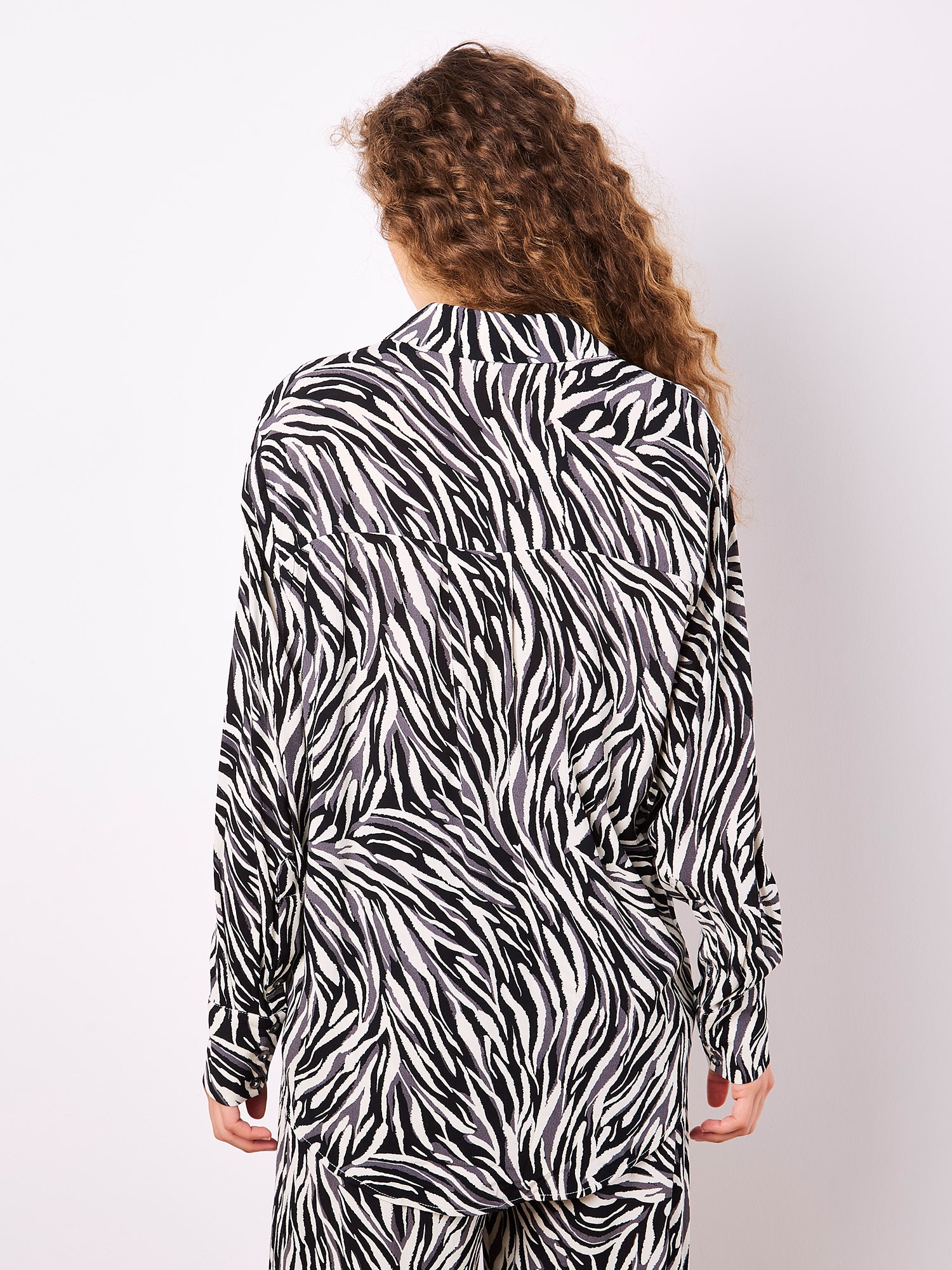 Apricot Klassische Bluse »Bluse« mit Zebramuster