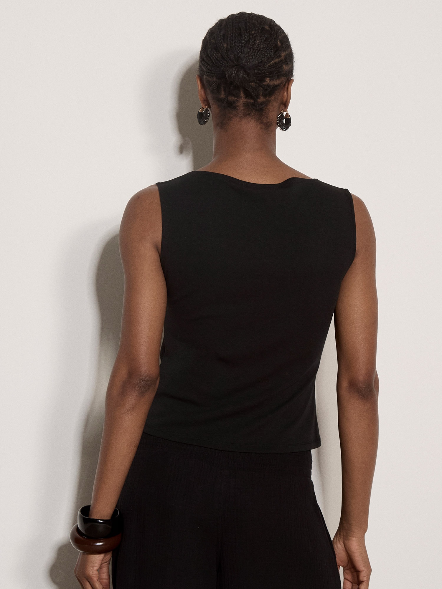 Apricot Tanktop »Crop-Top« mit feinem Rippstrick