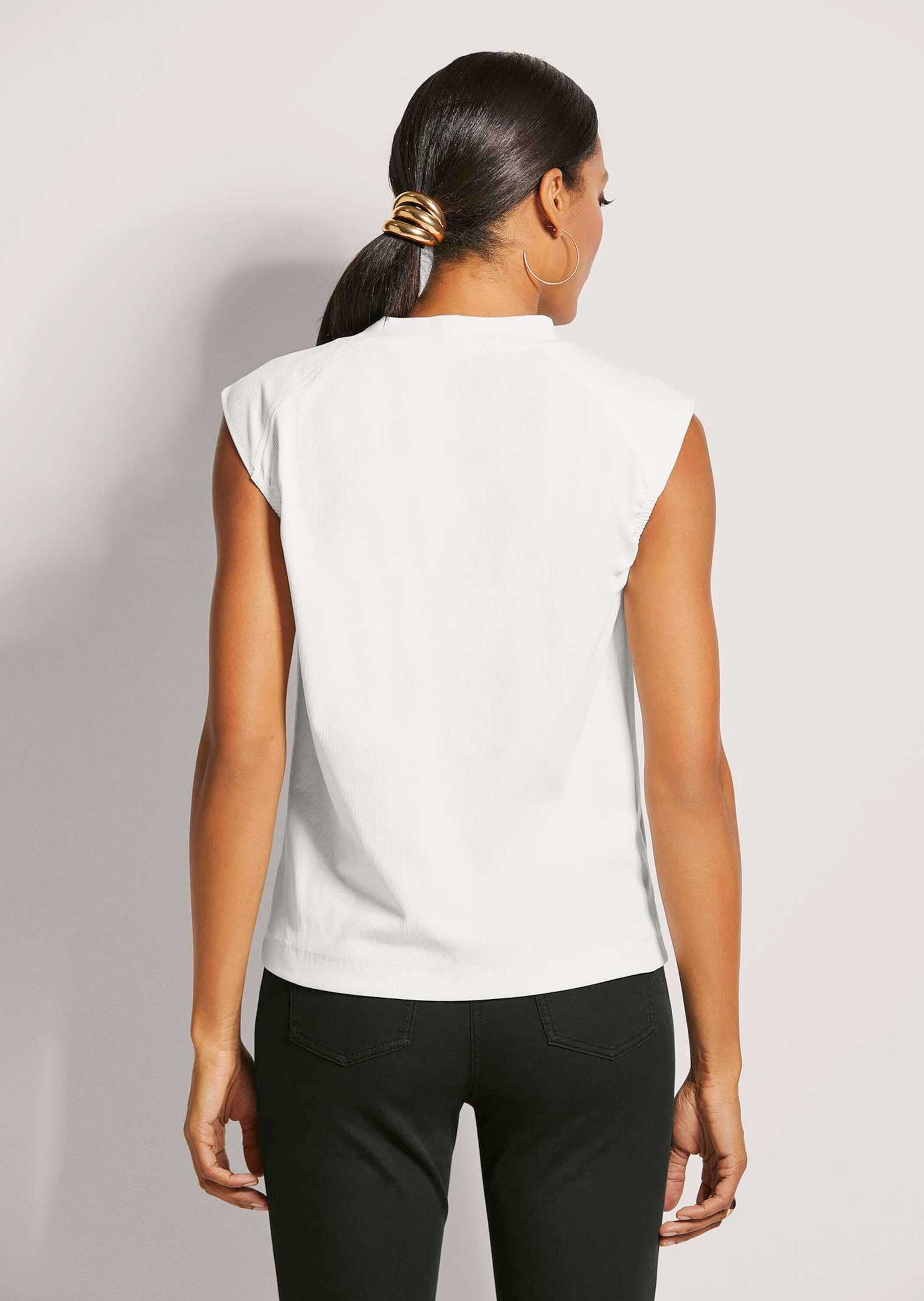 MADELEINE Kurzarmshirt »Shirt Ärmelfreies Ripp-Shirt«