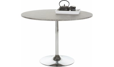INOSIGN Esstisch »Trompet«, rund, Ø110 cm, Tischplatte weiß Hochglanz kaufen