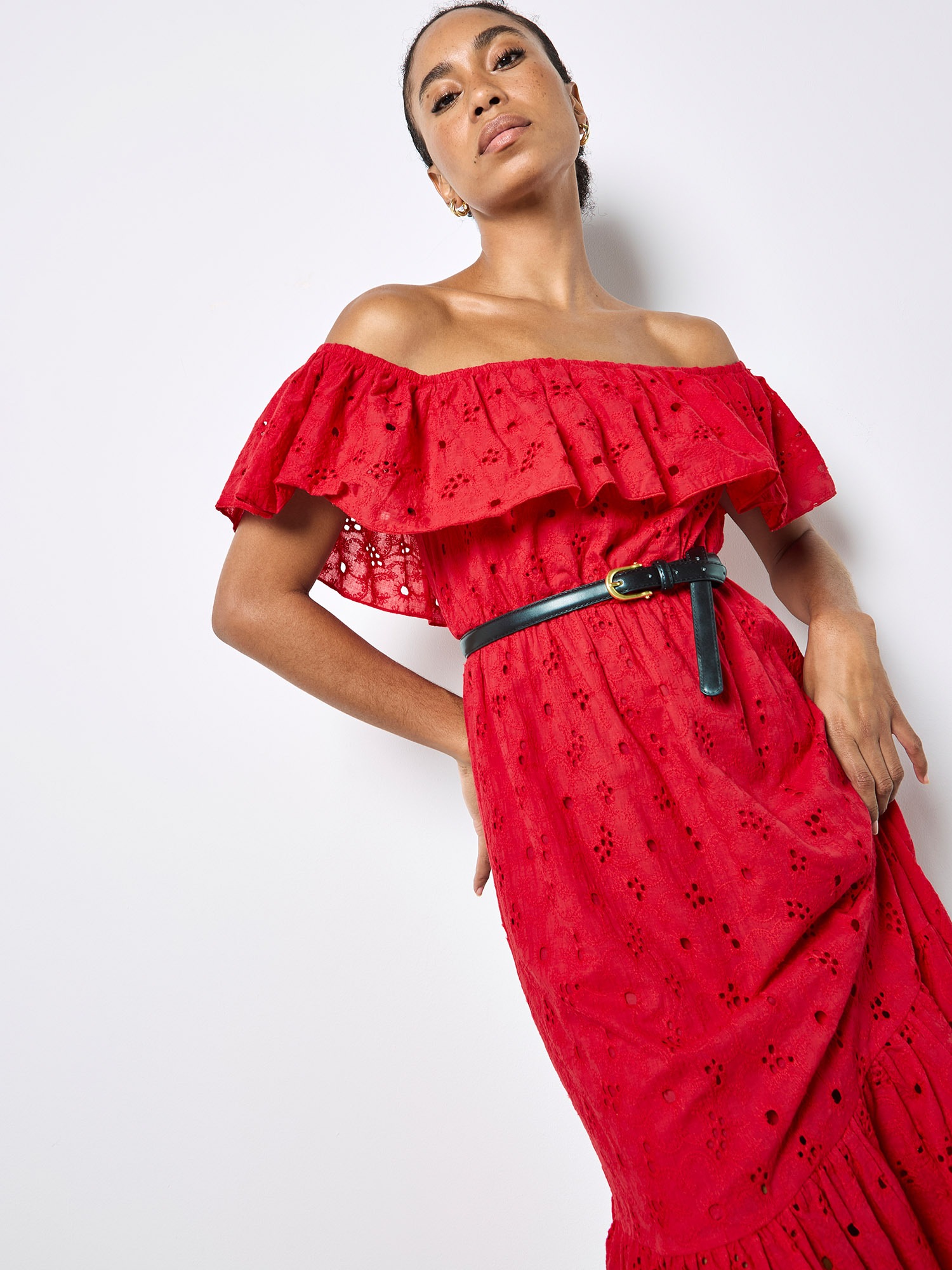 Apricot Maxikleid »Maxikleid« Stickerei