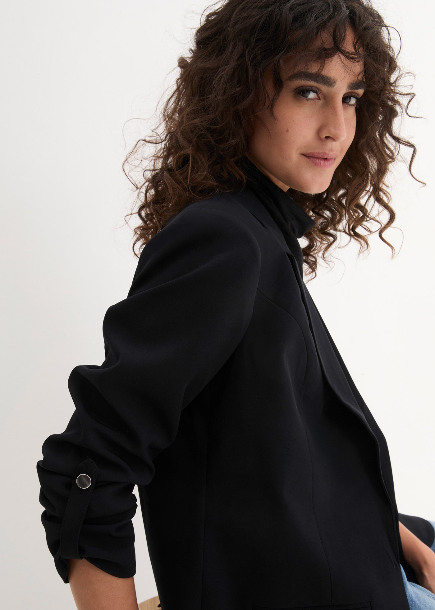 bonprix Jackenblazer »Blazer« mit klassischem Reverskragen, mit Stretch-Material