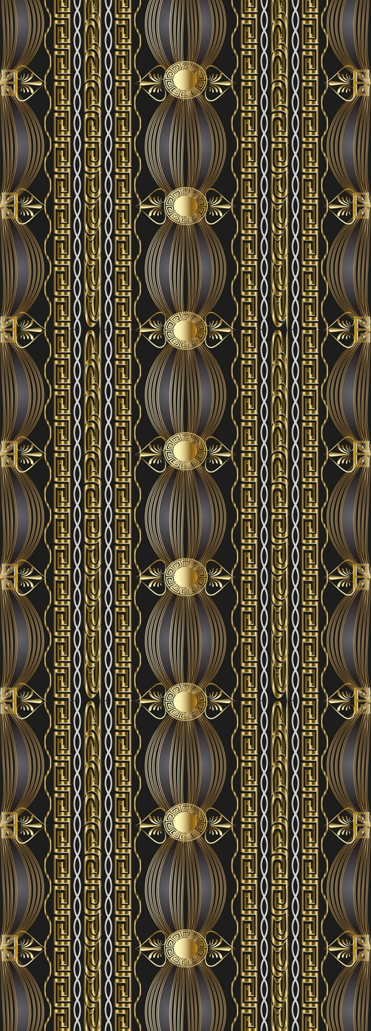 queence Vinyltapete »Brenda« Streifen glatt 90x250cm, selbstklebend, kinderleichte Anbringung, , Sticker