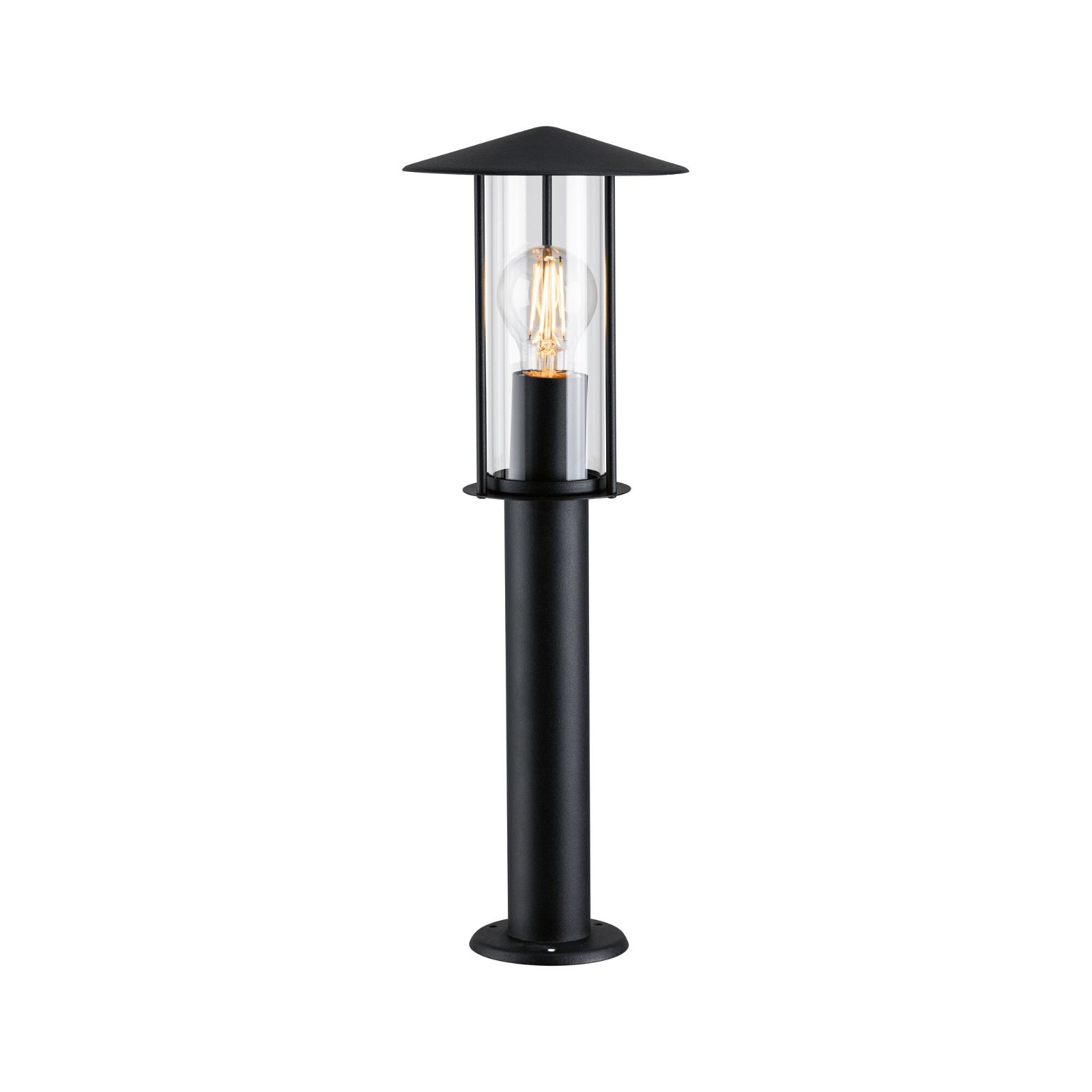 Paulmann Pollerleuchte "Classic IP44 500mm 2200K 4,3W 420lm 230V Schwarz E27 Metall" E27 1 Stk. insektenfreundlich