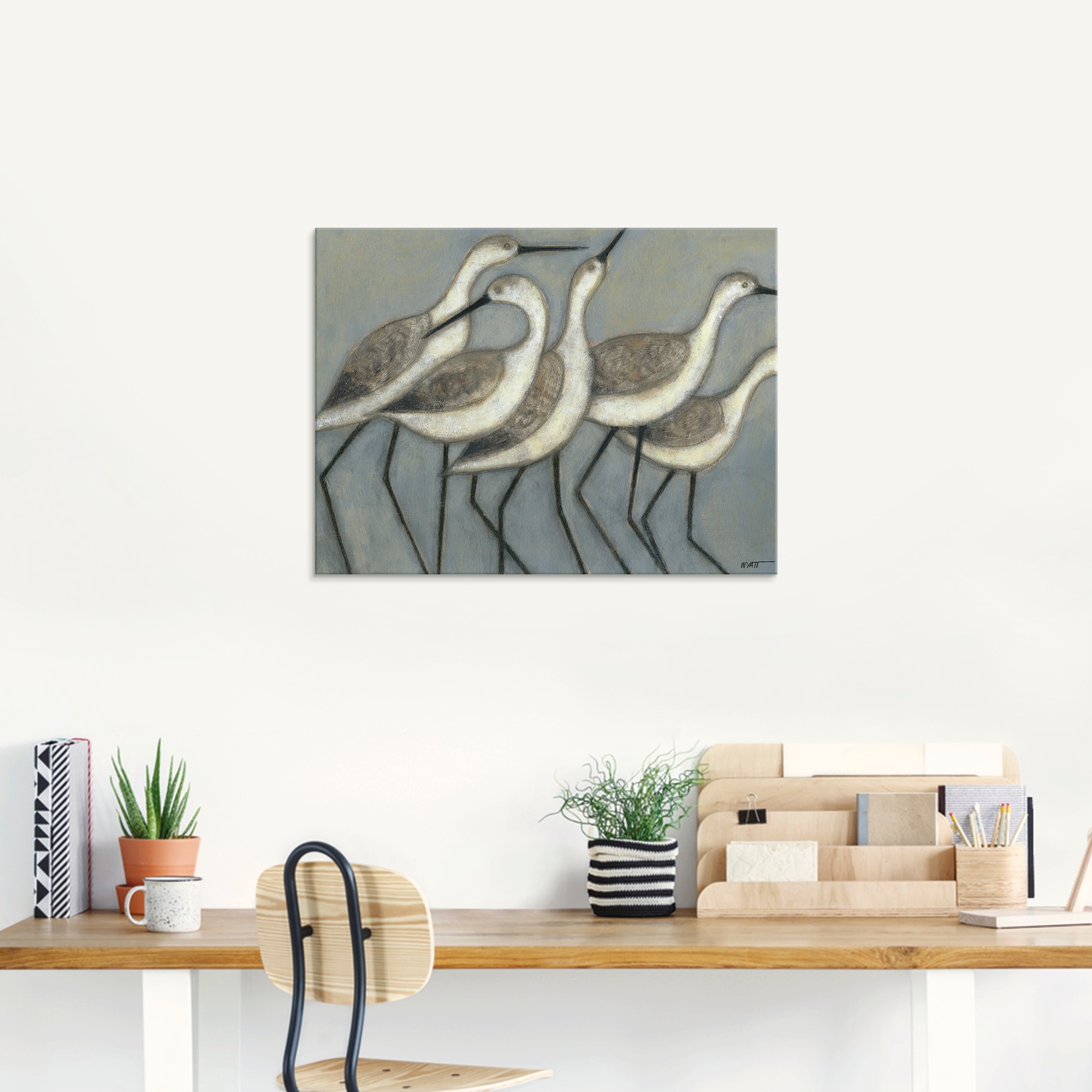 Artland Glasbild »Küstenvögel II«, Vögel, (1 St.), in verschiedenen Größen