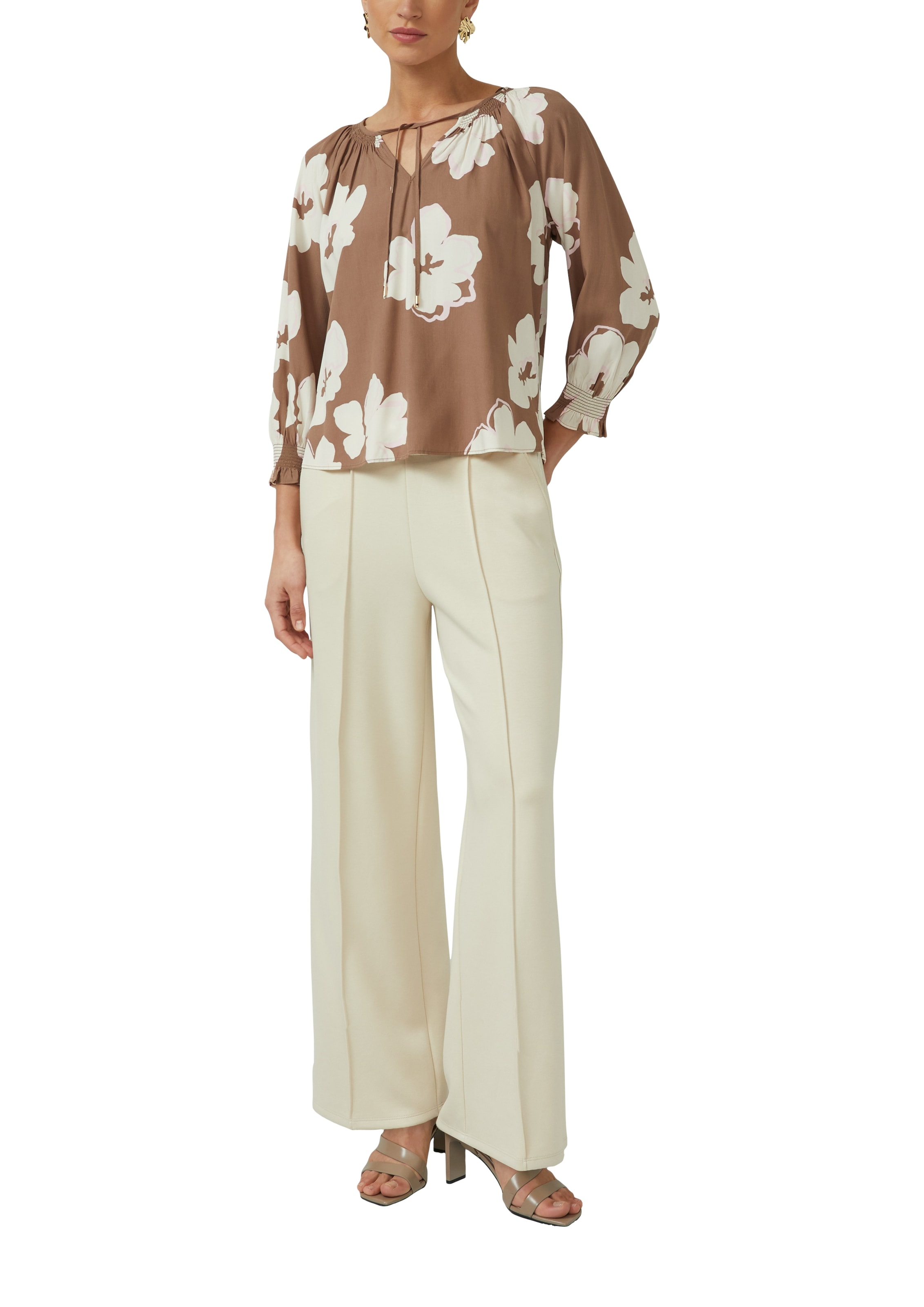 s.Oliver BLACK LABEL Langarmbluse mit floralem Muster