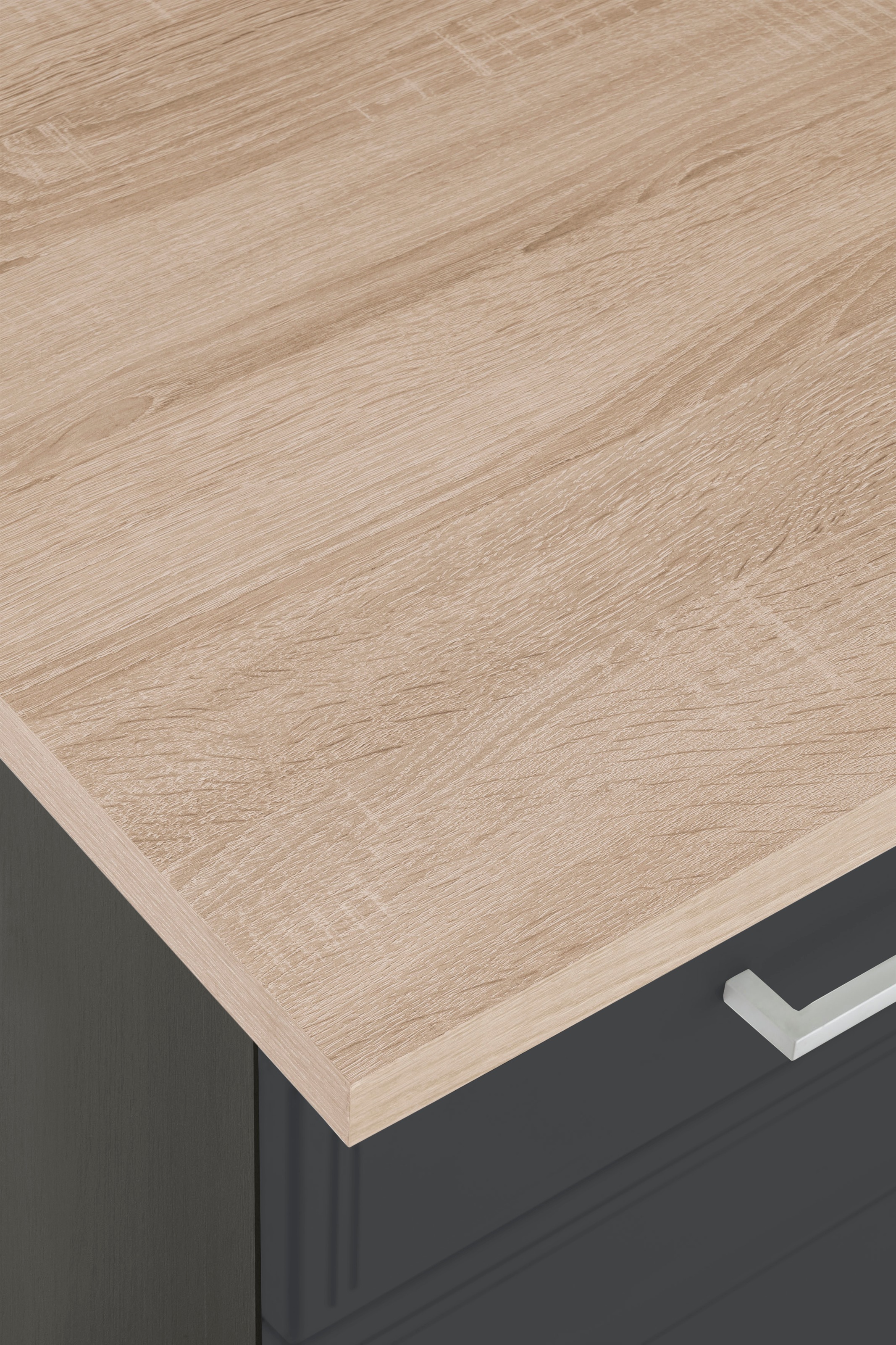 KOCHSTATION Küchenzeile »KS-Stockholm«, Breite 280 cm, mit hochwertigen MDF Fronten im Landhaus-Stil