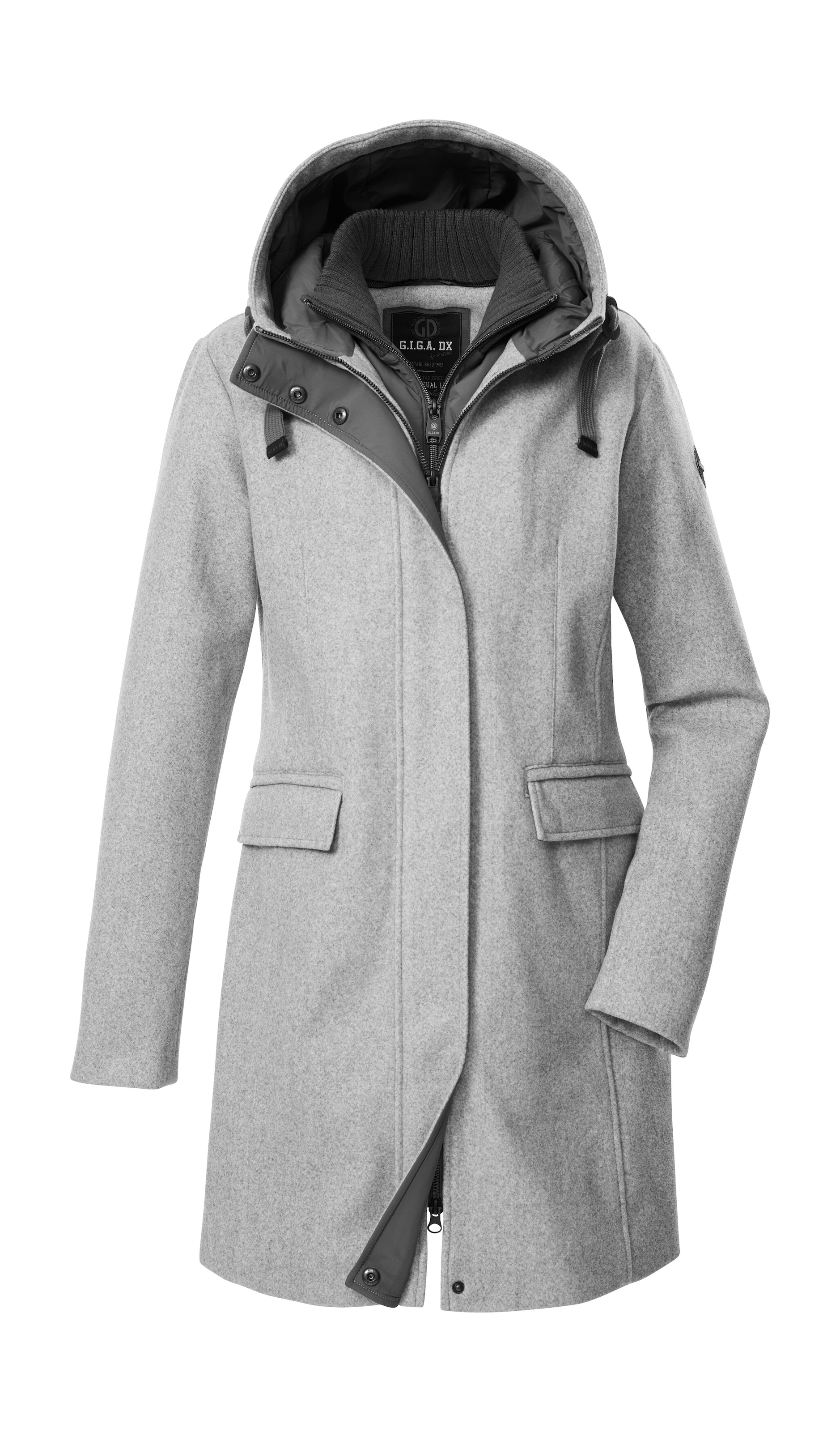 G.I.G.A. DX by killtec Parka »GW 19 WMN PRK«, Windabweisender Damen Parka mit Kapuze, Gilet, 2-Wege-Reißverschluss