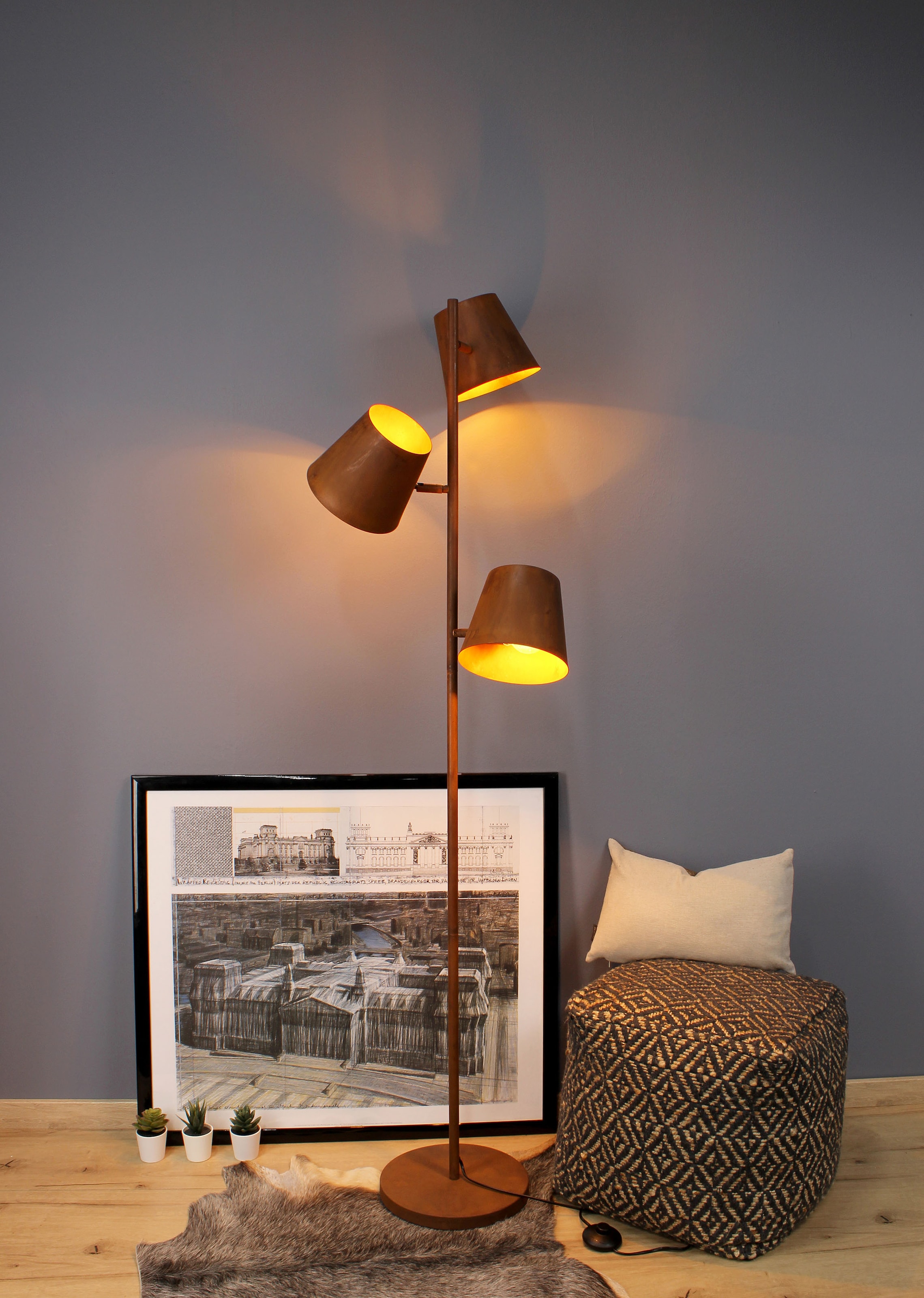 ECO-LIGHT Stehlampe »Colt«, Leuchtmittel E27 | ohne Leuchtmittel