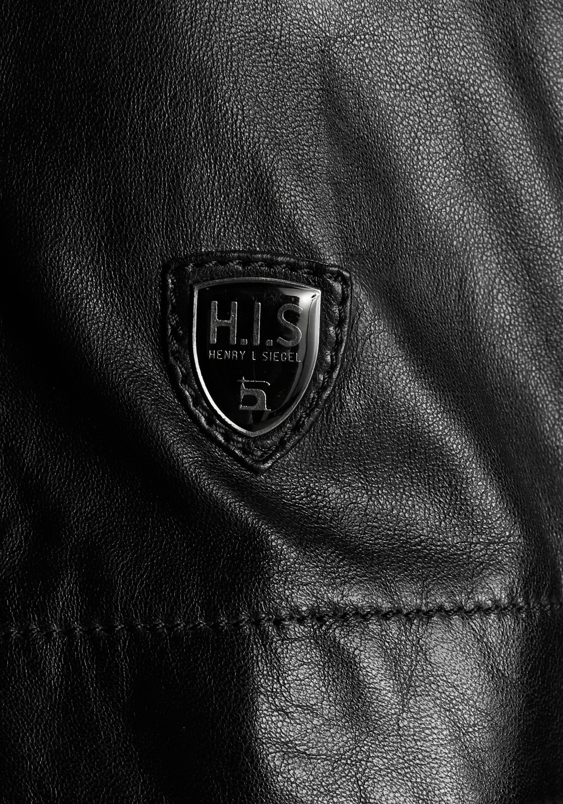 H.I.S Lederjacke, mit Kapuze, mit abzippbarer Sweat Kapuze