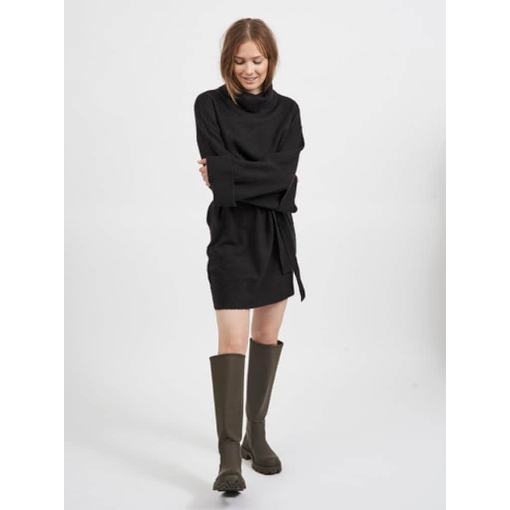 Vila Strickkleid »VIROLFIE L/S TIE BELT KNIT DRESS - NOOS«