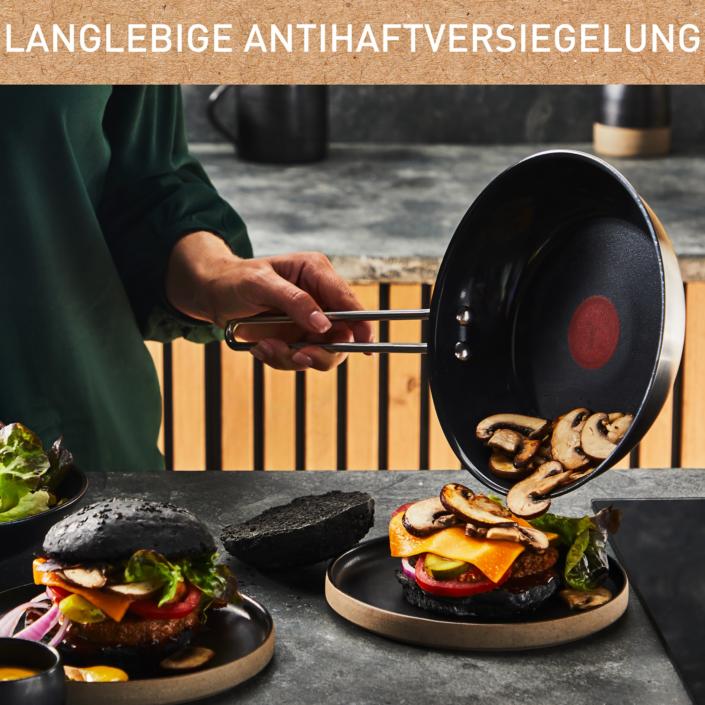 Tefal Bratpfanne »Nordica«, Edelstahl, (1 tlg.), Thermo-Signal-Technologie, minimalistisches Design, robuster Griff