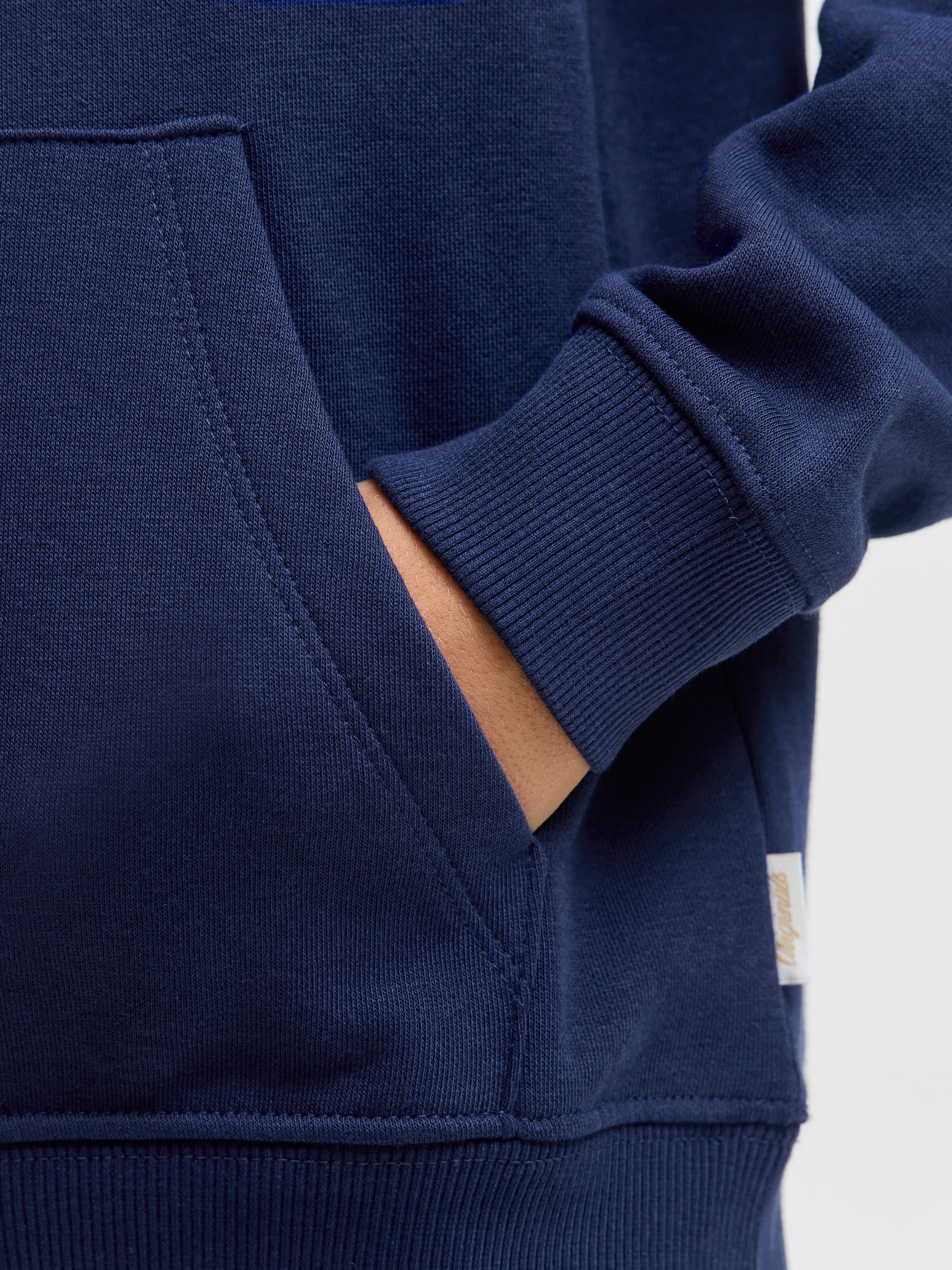 Jack & Jones Junior Kapuzensweatshirt »JORINWOOD BLOCK BRANDING SWEAT NOOS JNR«
