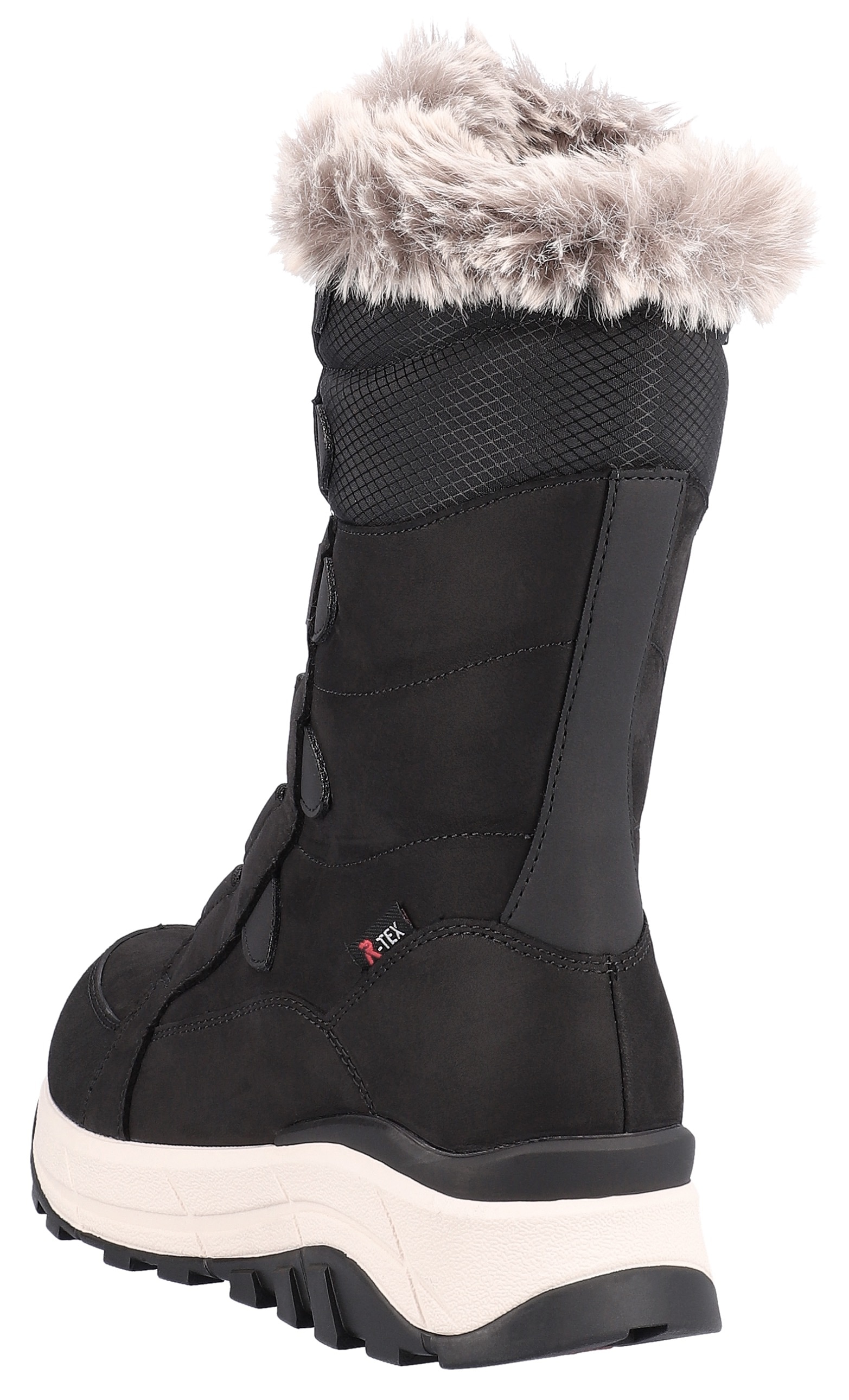 RIEKER Sport Winterboots, Schneeboots, Winterboots mit Lammwollfutter, Fiber Grip Laufsohle