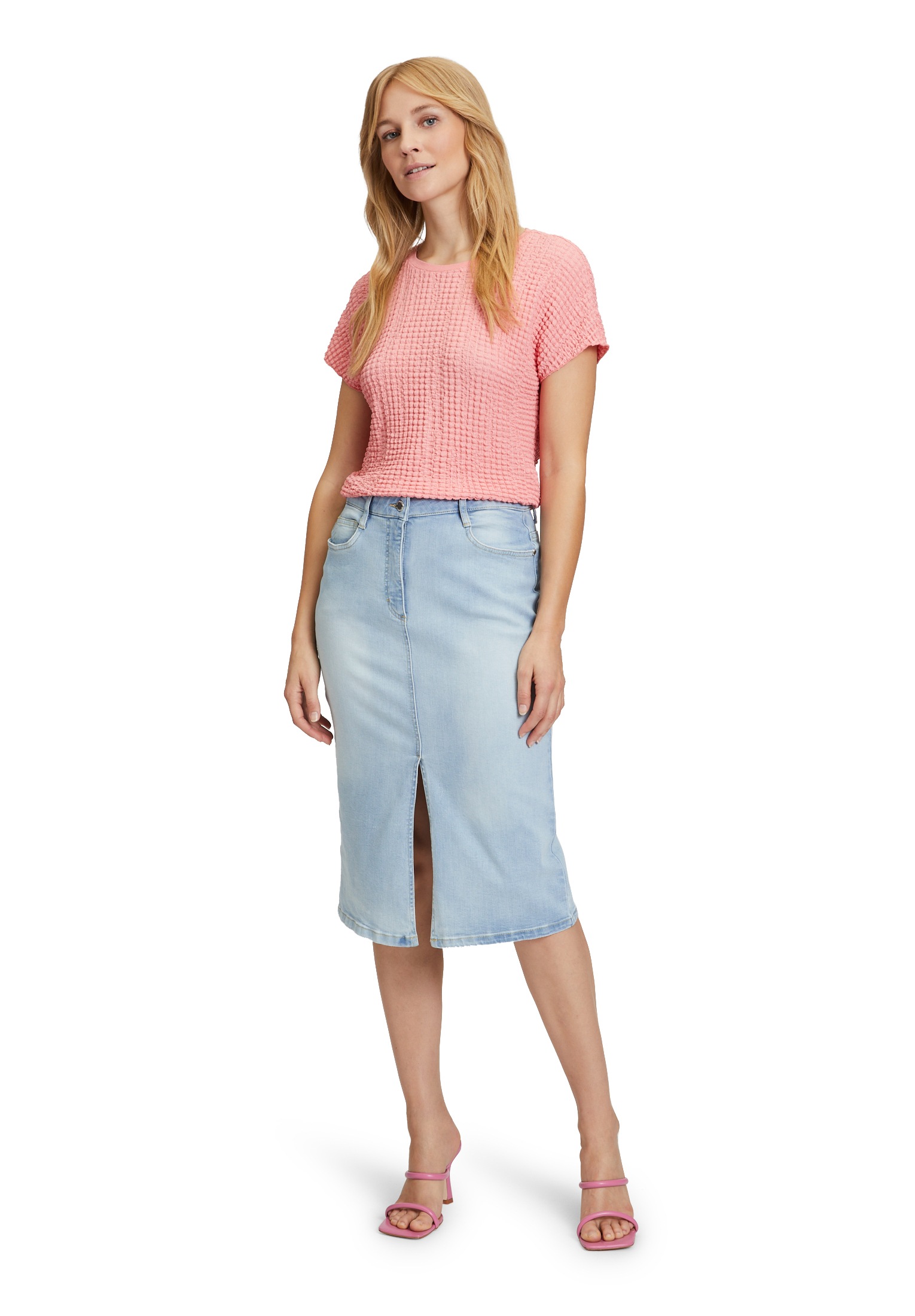 Betty Barclay Kurzarmshirt »Strukturshirt mit U-Boot-Ausschnitt«