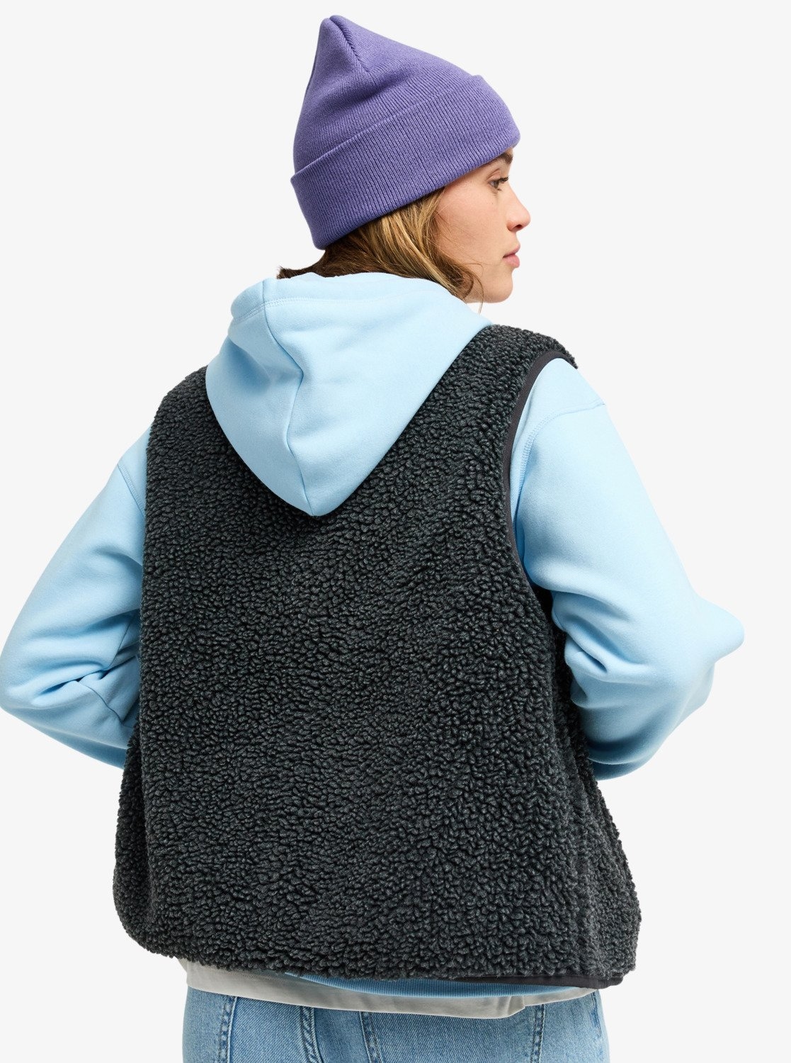 Roxy Fleeceweste »ICONIC TOWN VEST« sportlicher Stil, aus Polyester, mit Druckknöpfen, Fleeceweste