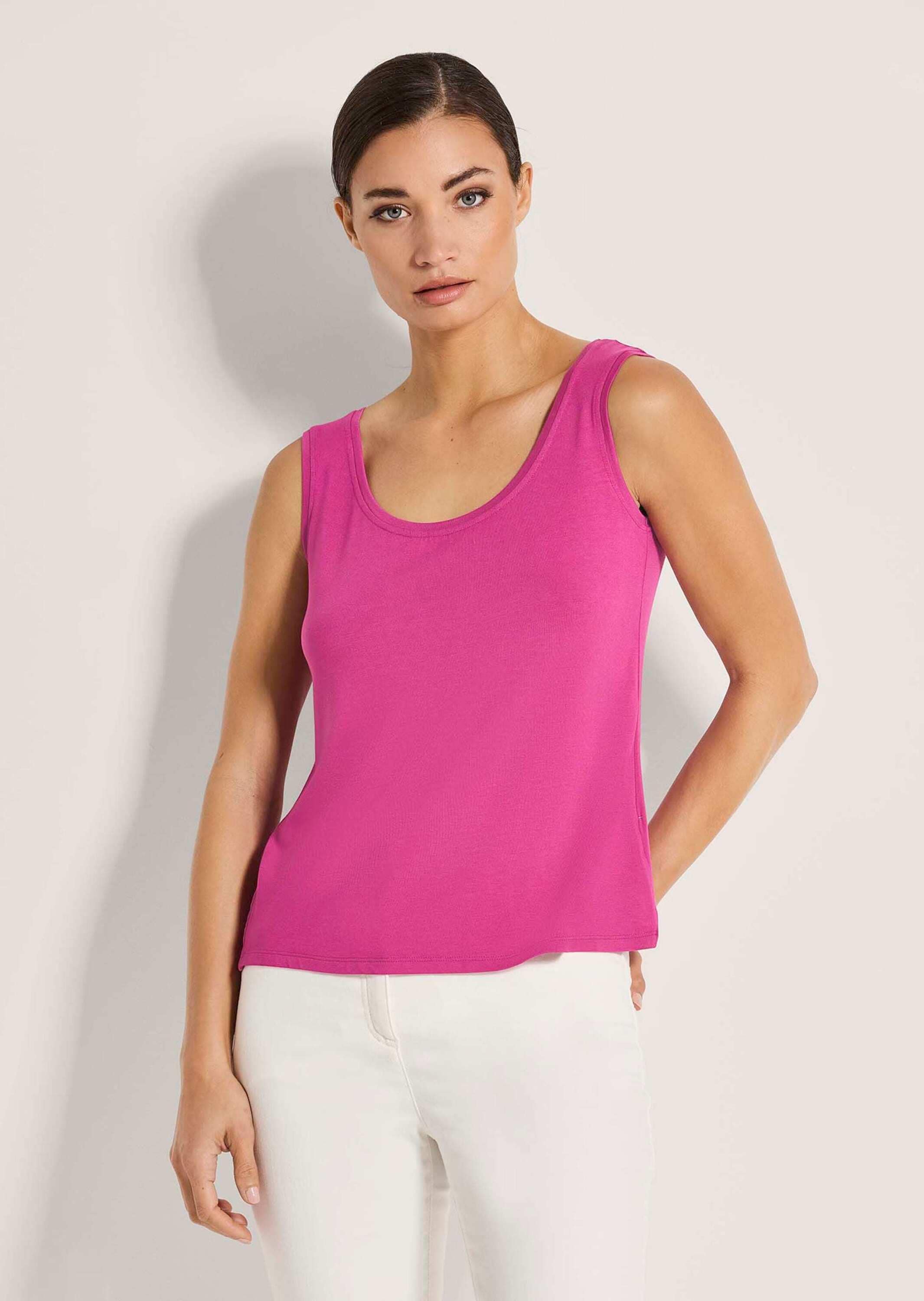 MADELEINE Trägertop »Trägertop Ärmelloses Basictop mit Rundhalsausschnitt«