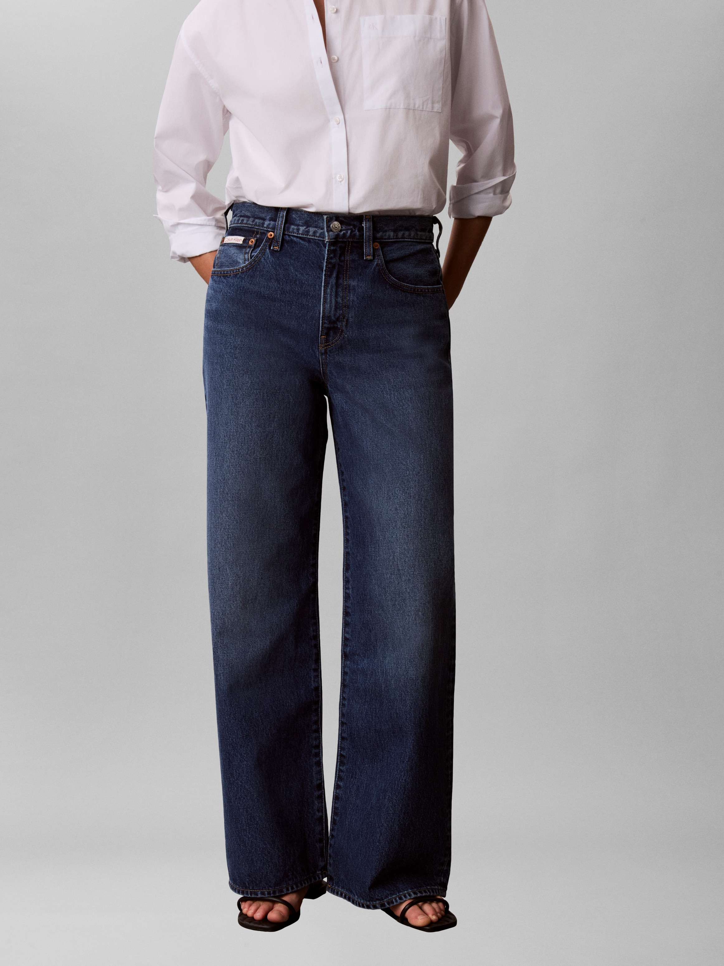 Calvin Klein Jeans Weite Jeans Wide-leg-Passform