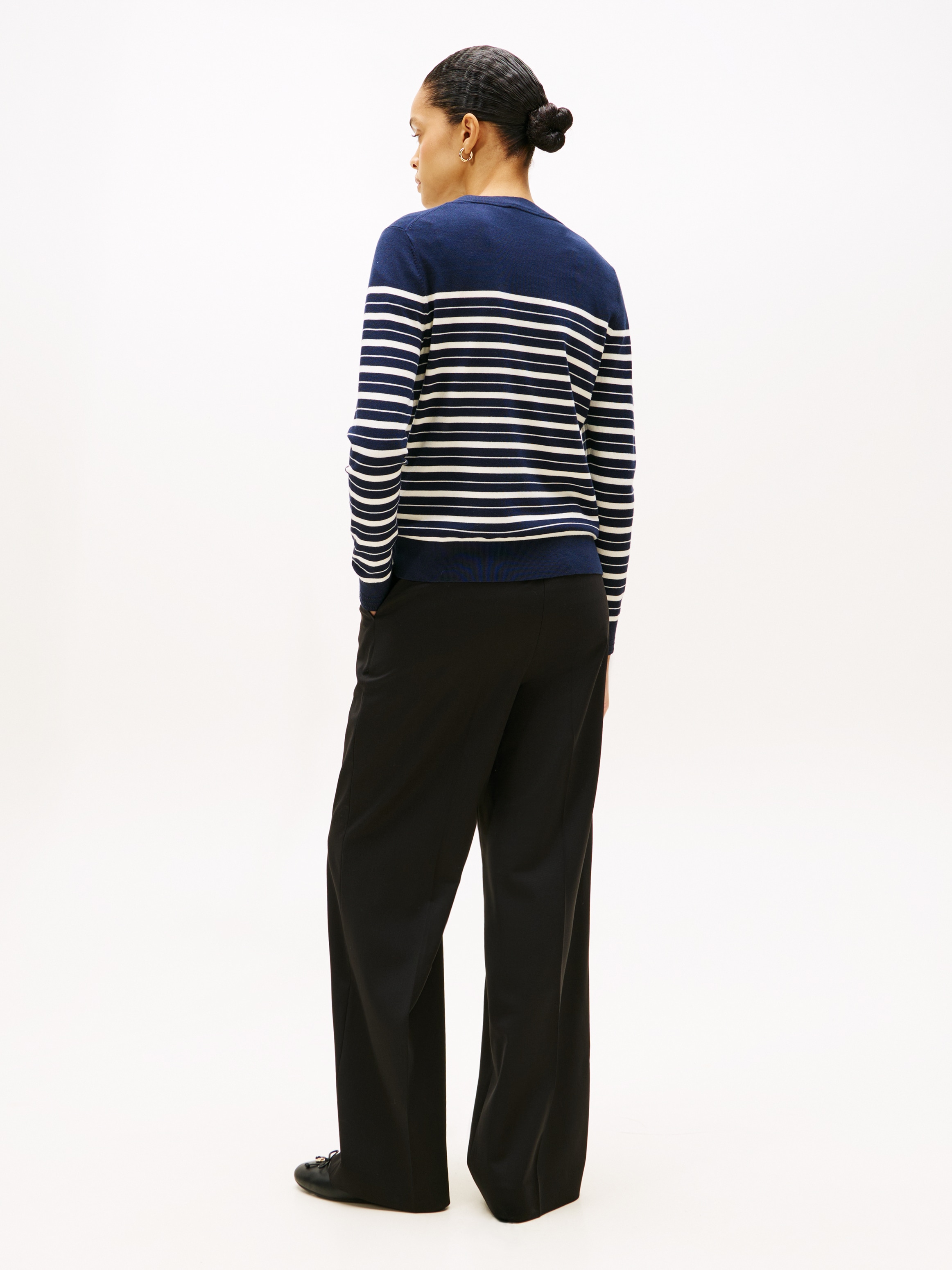 Tommy Hilfiger Rundhalspullover »CO JERSEY STITCH LS C-NK SWT«