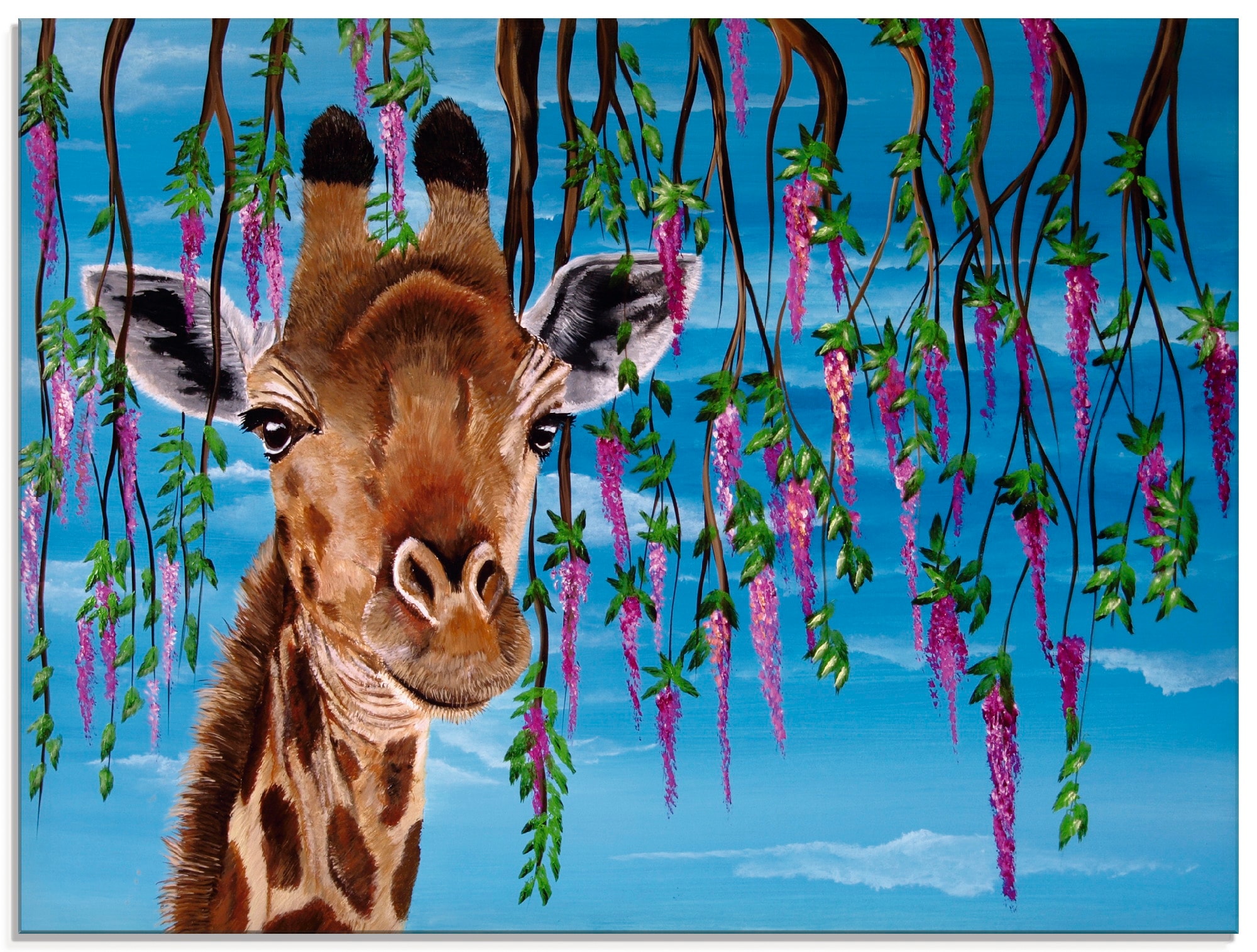 Artland Glasbild »Giraffe«, Wildtiere, (1 St.), in verschiedenen Größen
