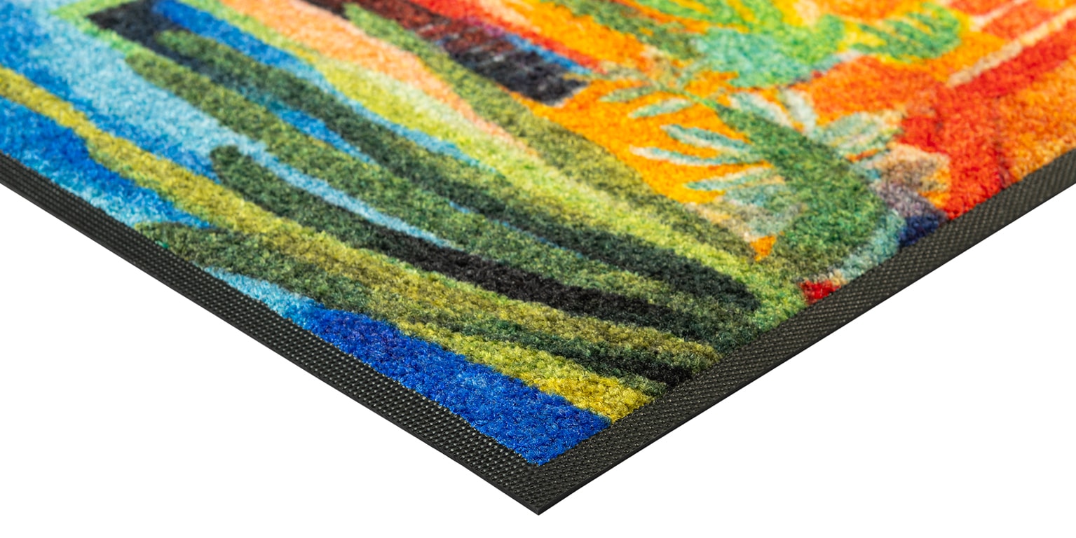 wash+dry by Kleen-Tex Fußmatte »Casas de Colores« rechteckig 7 mm Höhe