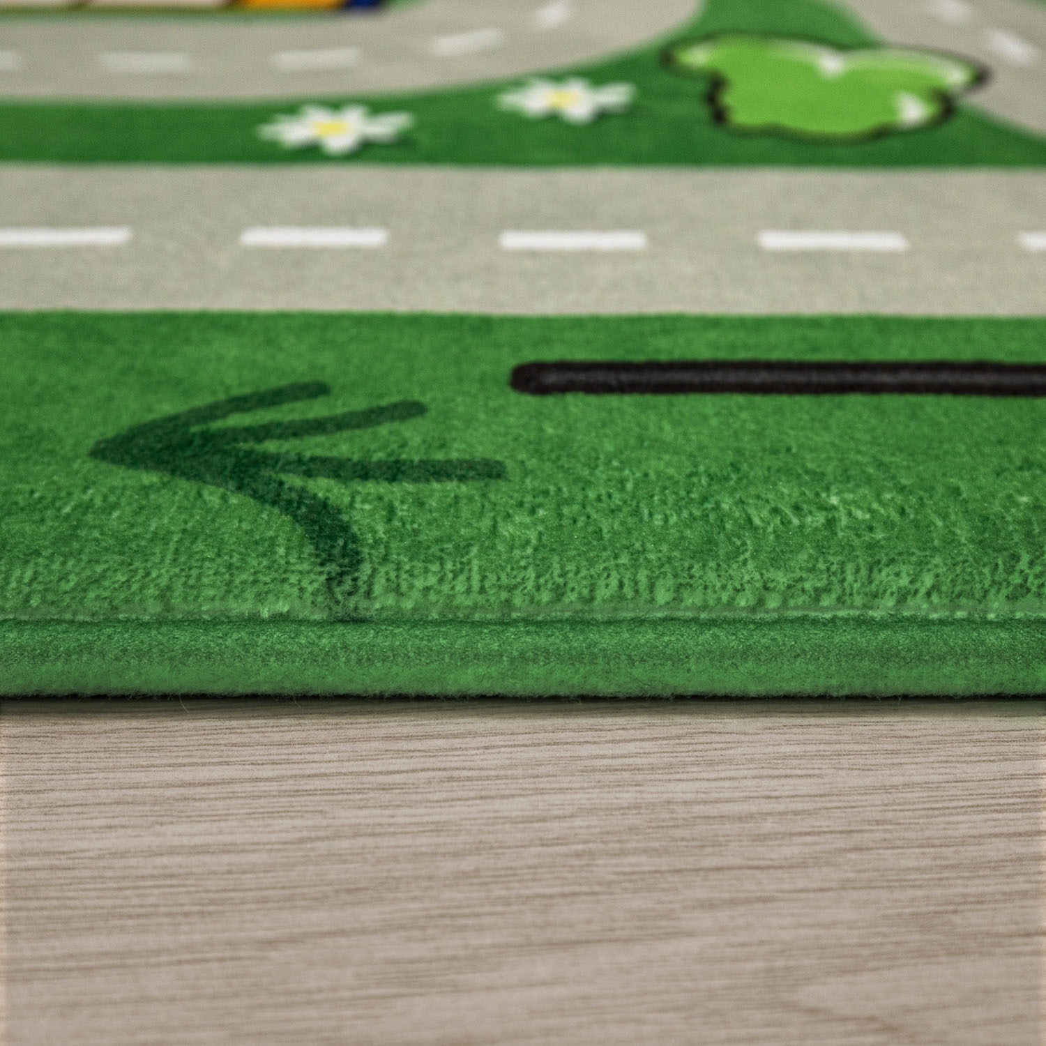 Paco Home Kinderteppich »Chicos 559«, rechteckig, 2 mm Höhe, Flachgewebe, Straßen-Spiel-Teppich, Kinderzimmer