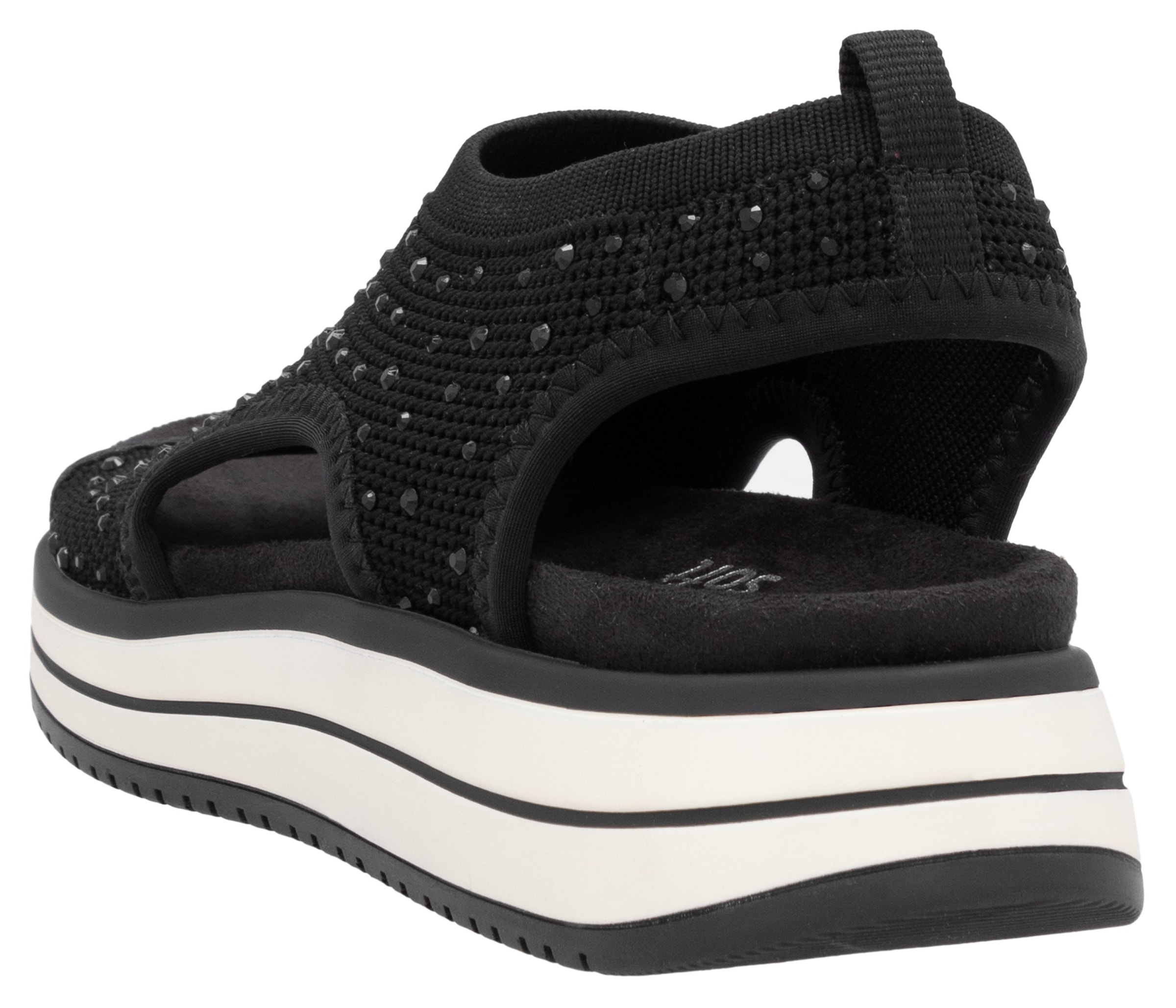 Remonte Sandale, Sandale, Sommerschuh, Komfortschuh mit funkelnden Strasssteinen