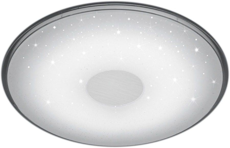 TRIO Leuchten LED Deckenleuchte »Shogun«, LED-Board, Neutralweiß-Tageslichtweiß-Warmweiß-Kaltweiß, Fernbedienung,integrierter Dimmer,Lichtfarbe stufenlos einstellbar,Nachtlicht,Memory Funktion