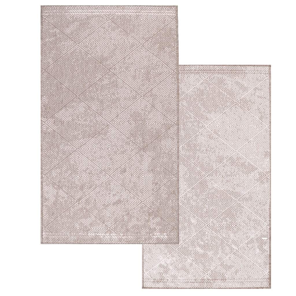 Carpet City Outdoorteppich »DUO RUG 5845«, rechteckig, 5 mm Höhe, Wendeteppich Wetterfest In- & Outdoor, Balkon, Terrasse, Wohnzimmer
