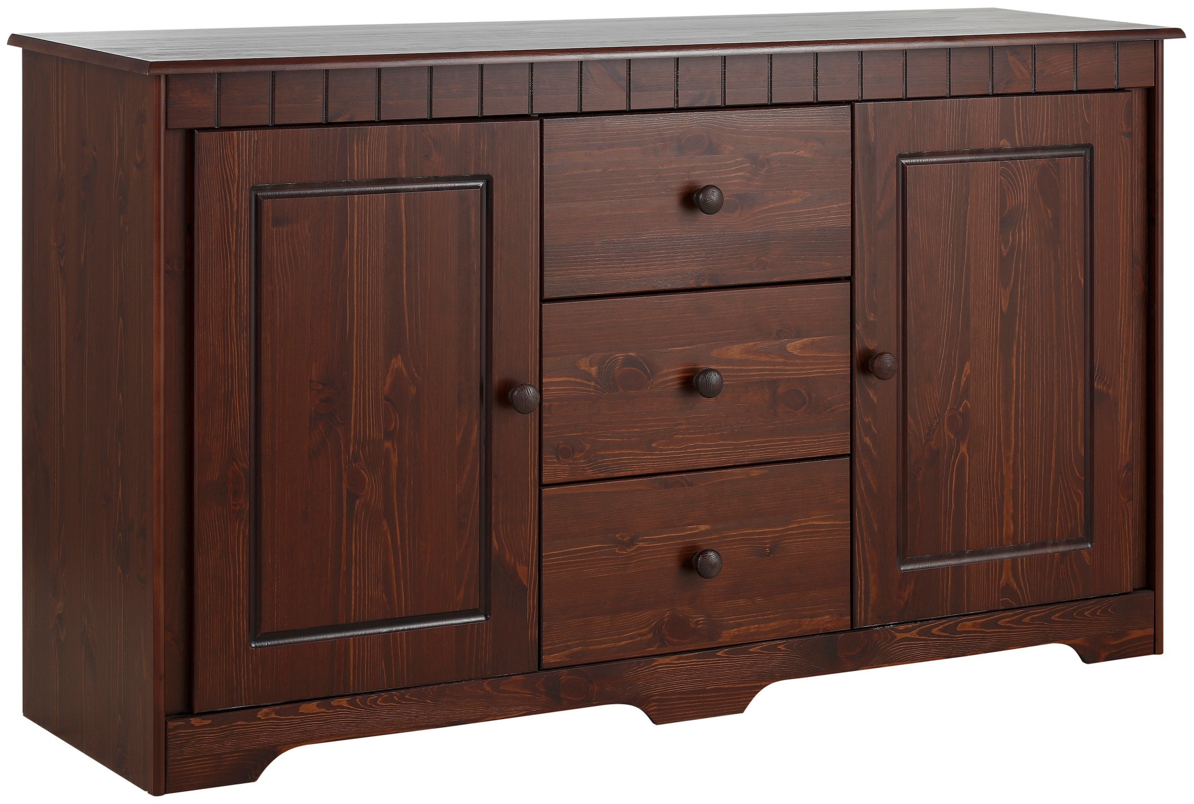 Home affaire Sideboard »Pöhl«, 140 cm breit, aus massiver Kiefer