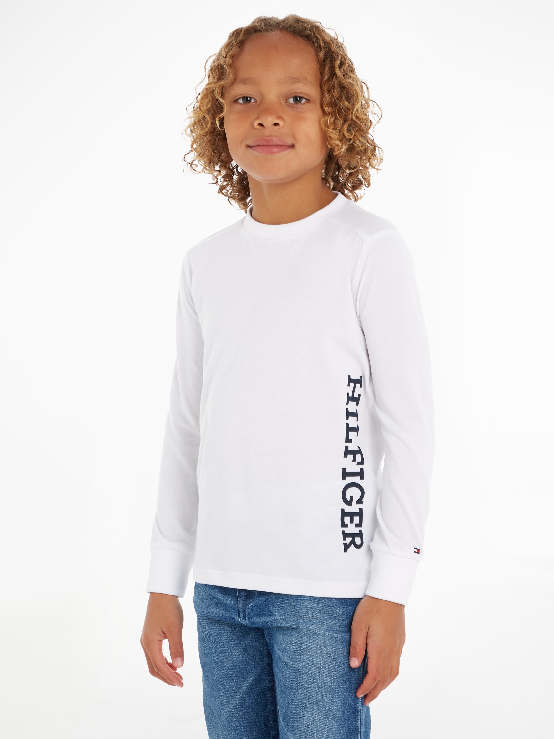 Tommy Hilfiger Langarmshirt »MONOTYPE TEE L/S«, mit Hilfiger  Logo-Schriftzug an der Seite online bei OTTO