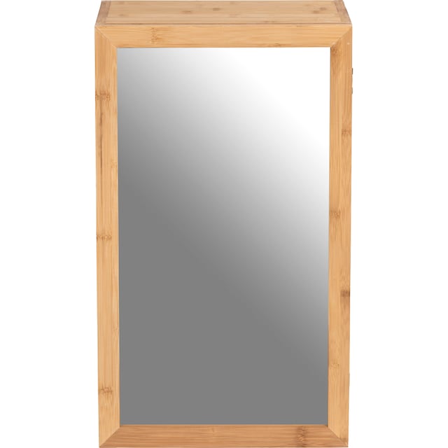 WENKO Badregal »Bambusa«, mit Spiegel, Magnetverschluss und zwei  Mittelböden bestellen bei OTTO
